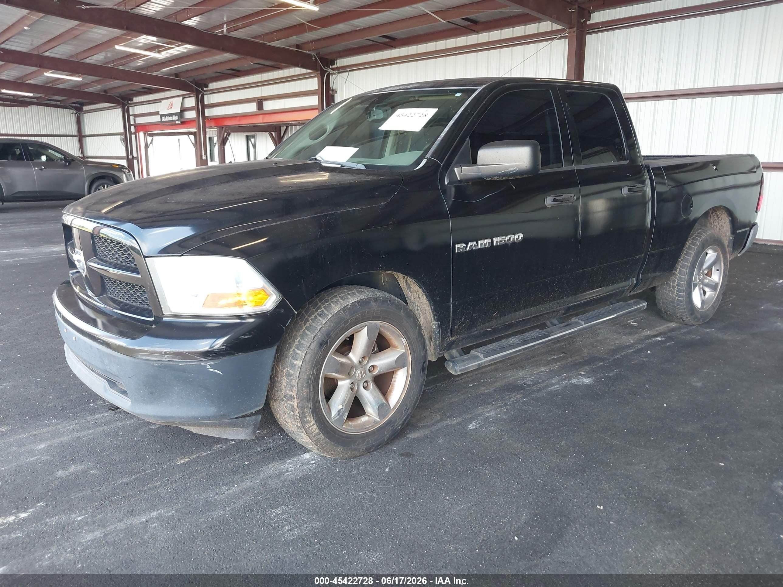 2012 Ram 1500 Tradesman Black vin: 1C6RD6FP1CS297847