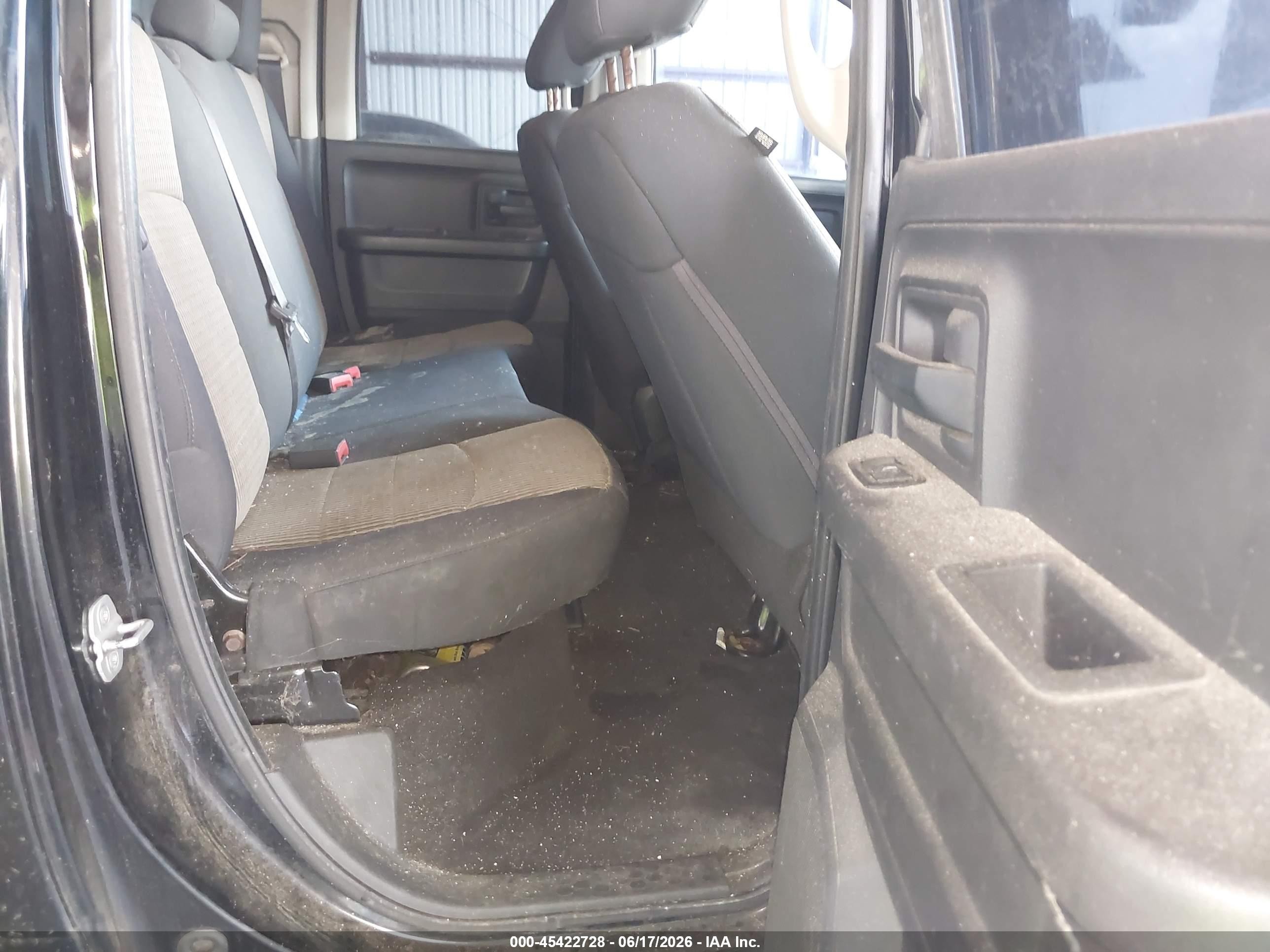 2012 Ram 1500 Tradesman Black vin: 1C6RD6FP1CS297847