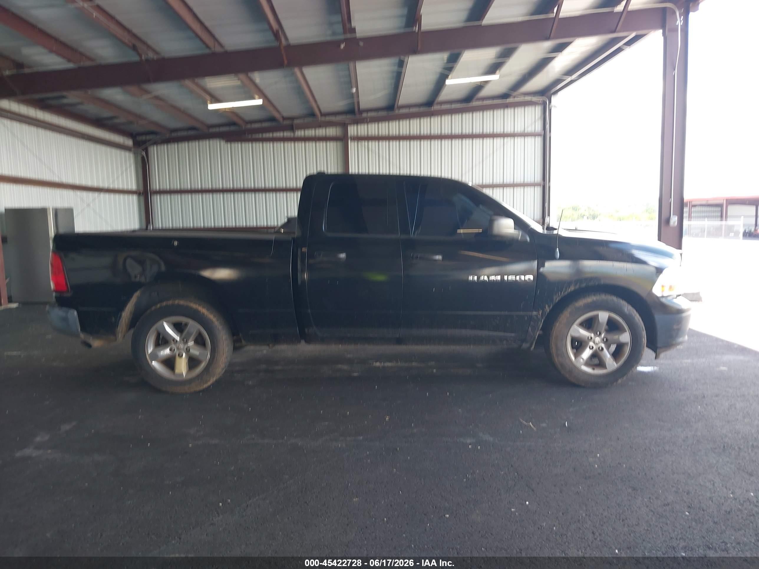 2012 Ram 1500 Tradesman Black vin: 1C6RD6FP1CS297847