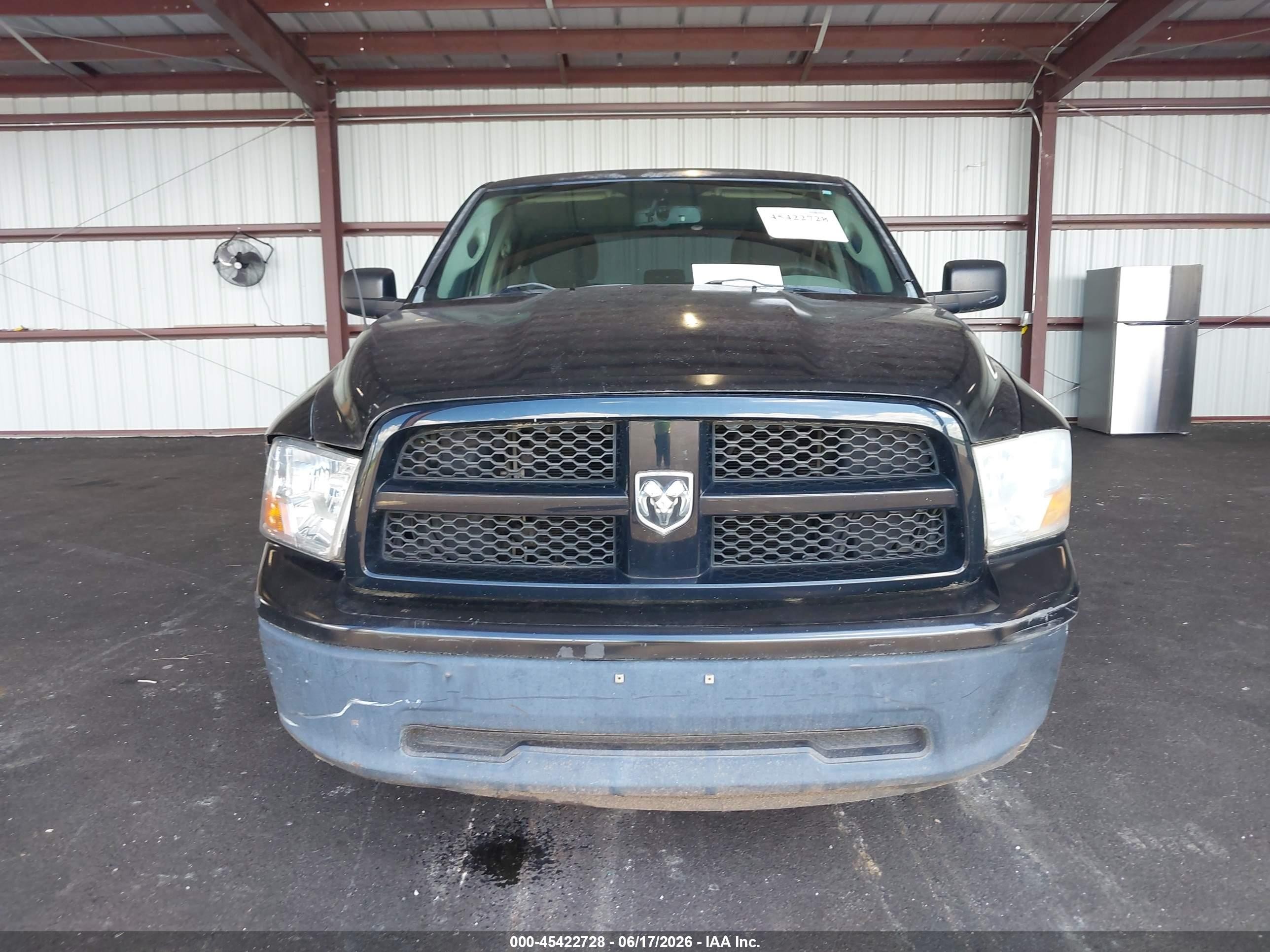 2012 Ram 1500 Tradesman Black vin: 1C6RD6FP1CS297847