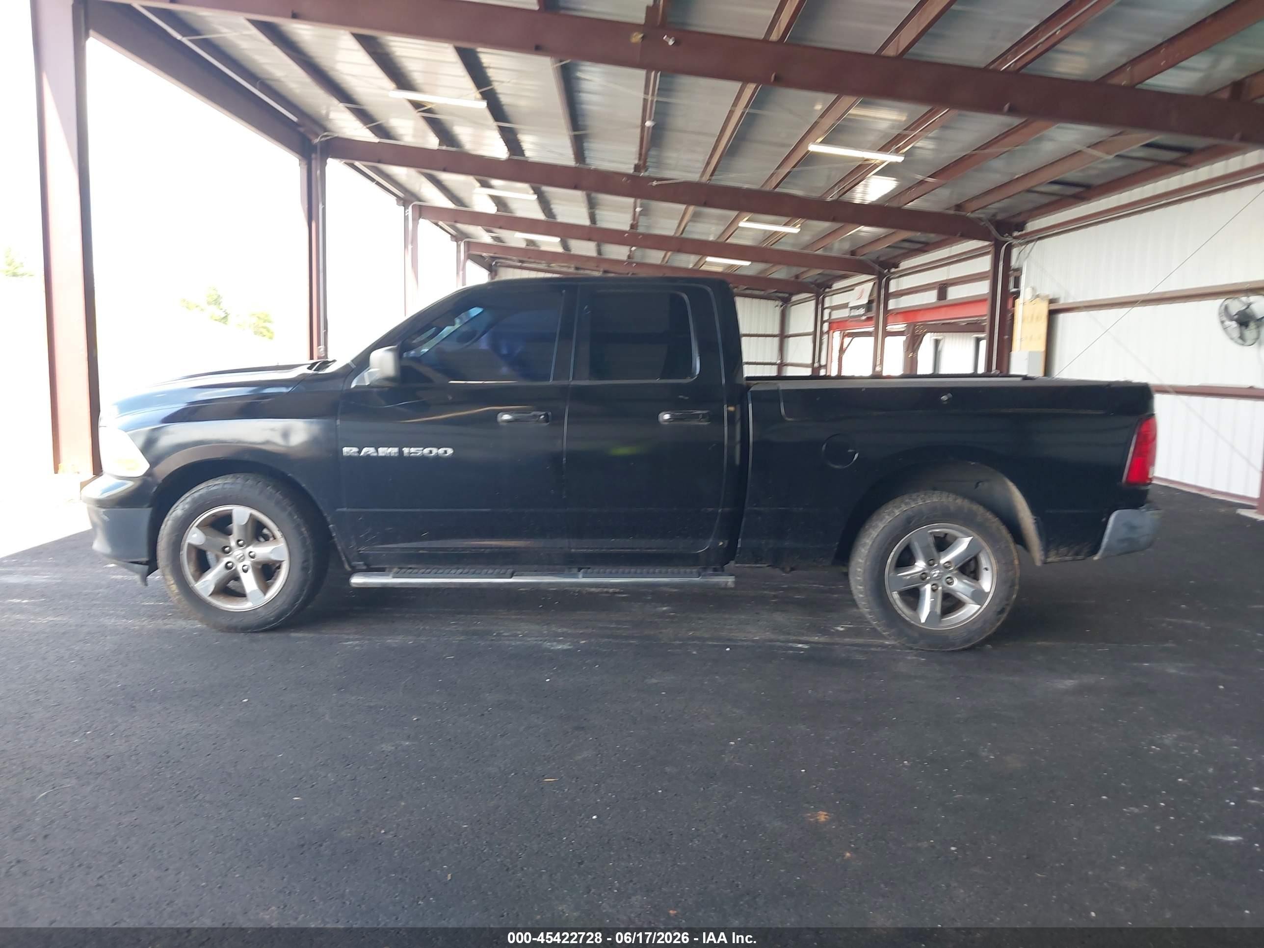 2012 Ram 1500 Tradesman Black vin: 1C6RD6FP1CS297847
