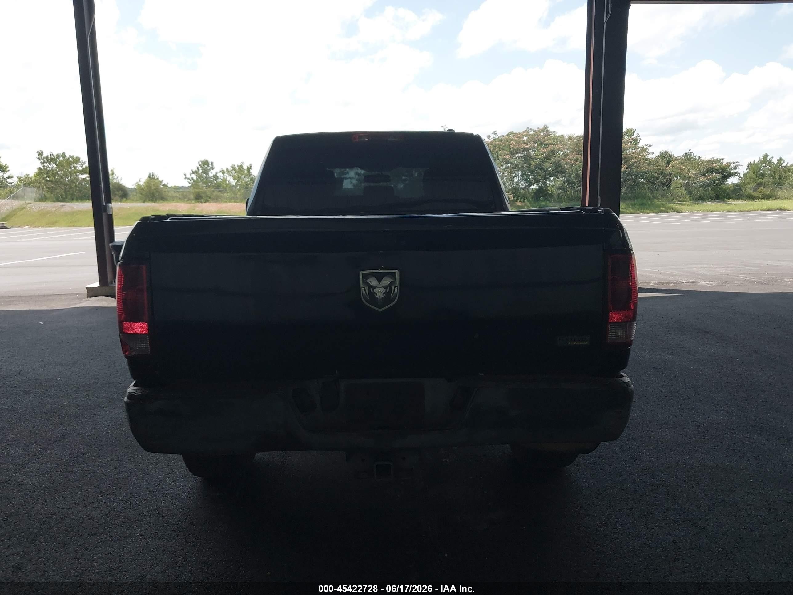 2012 Ram 1500 Tradesman Black vin: 1C6RD6FP1CS297847