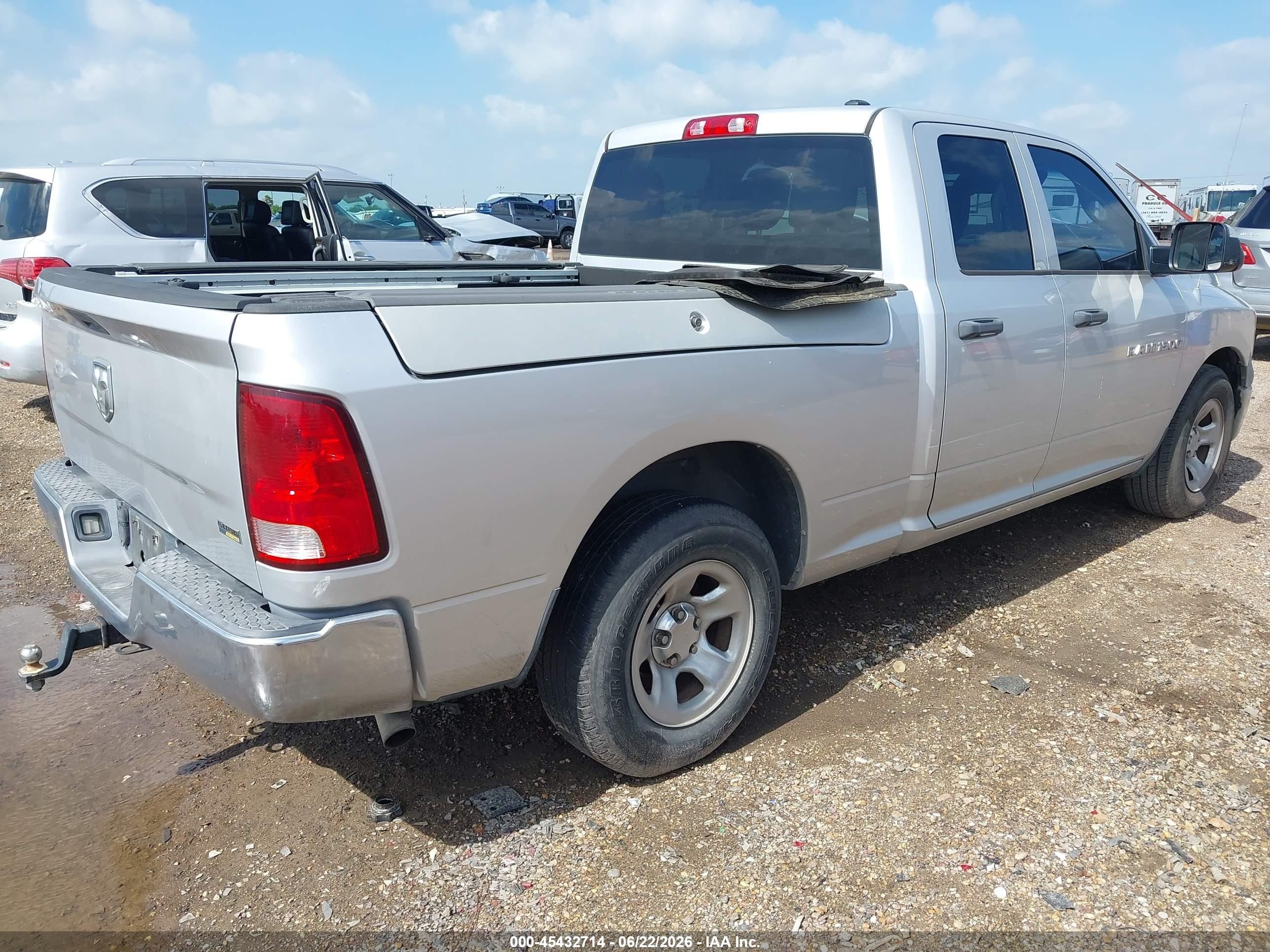 2012 Ram 1500 Tradesman Silver vin: 1C6RD6FP2CS242405