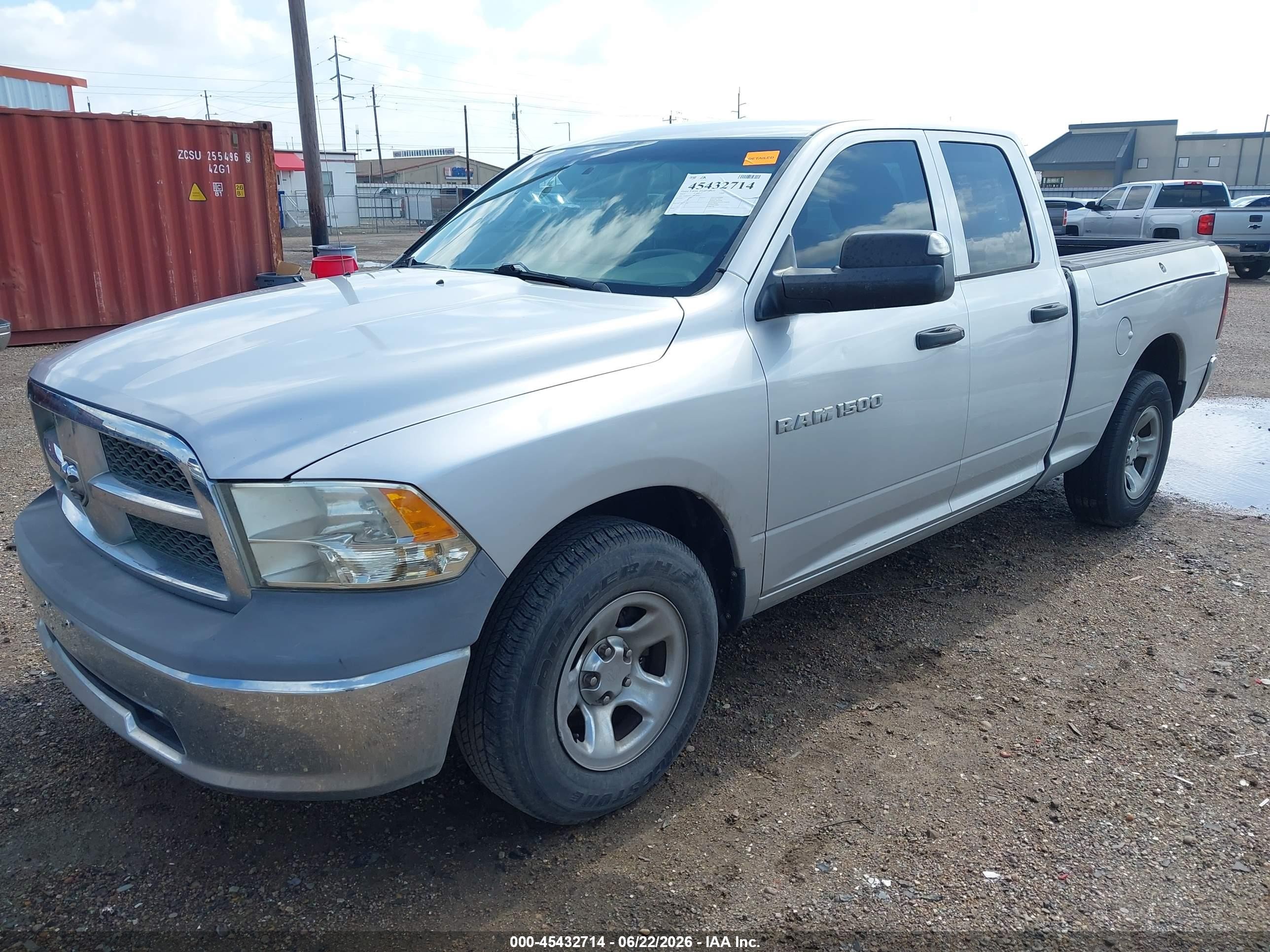 2012 Ram 1500 Tradesman Silver vin: 1C6RD6FP2CS242405
