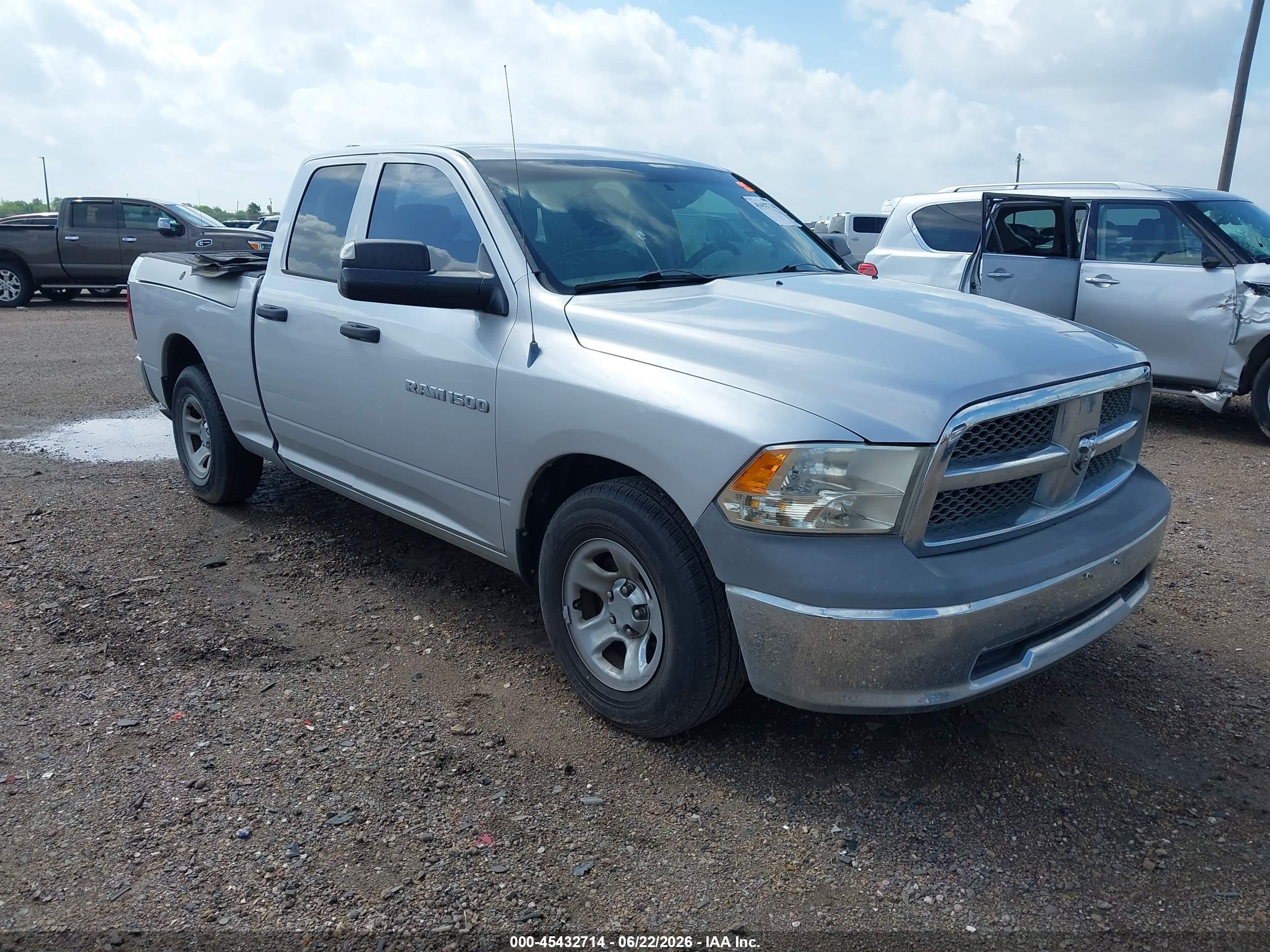 2012 Ram 1500 Tradesman Silver vin: 1C6RD6FP2CS242405
