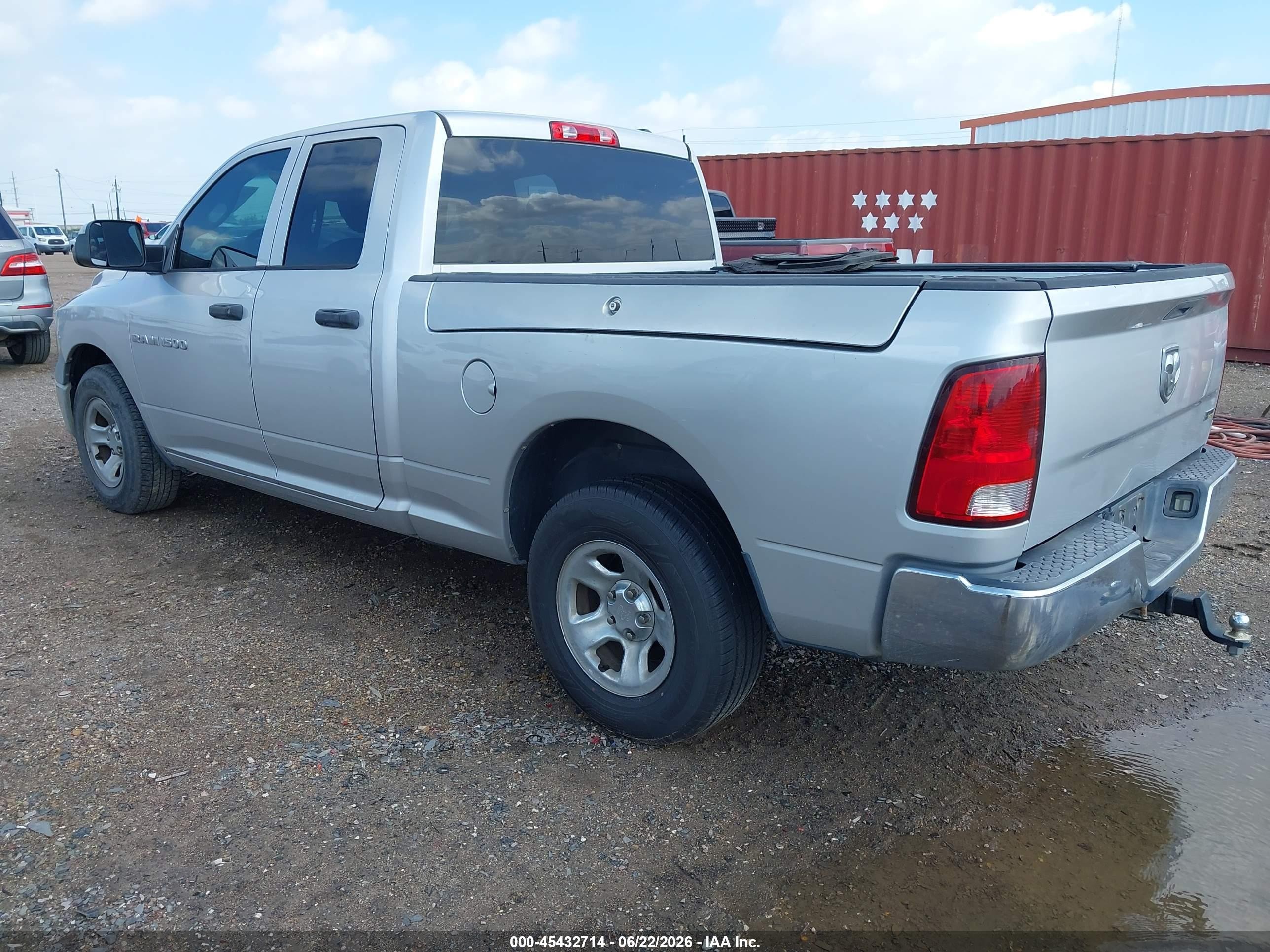 2012 Ram 1500 Tradesman Silver vin: 1C6RD6FP2CS242405