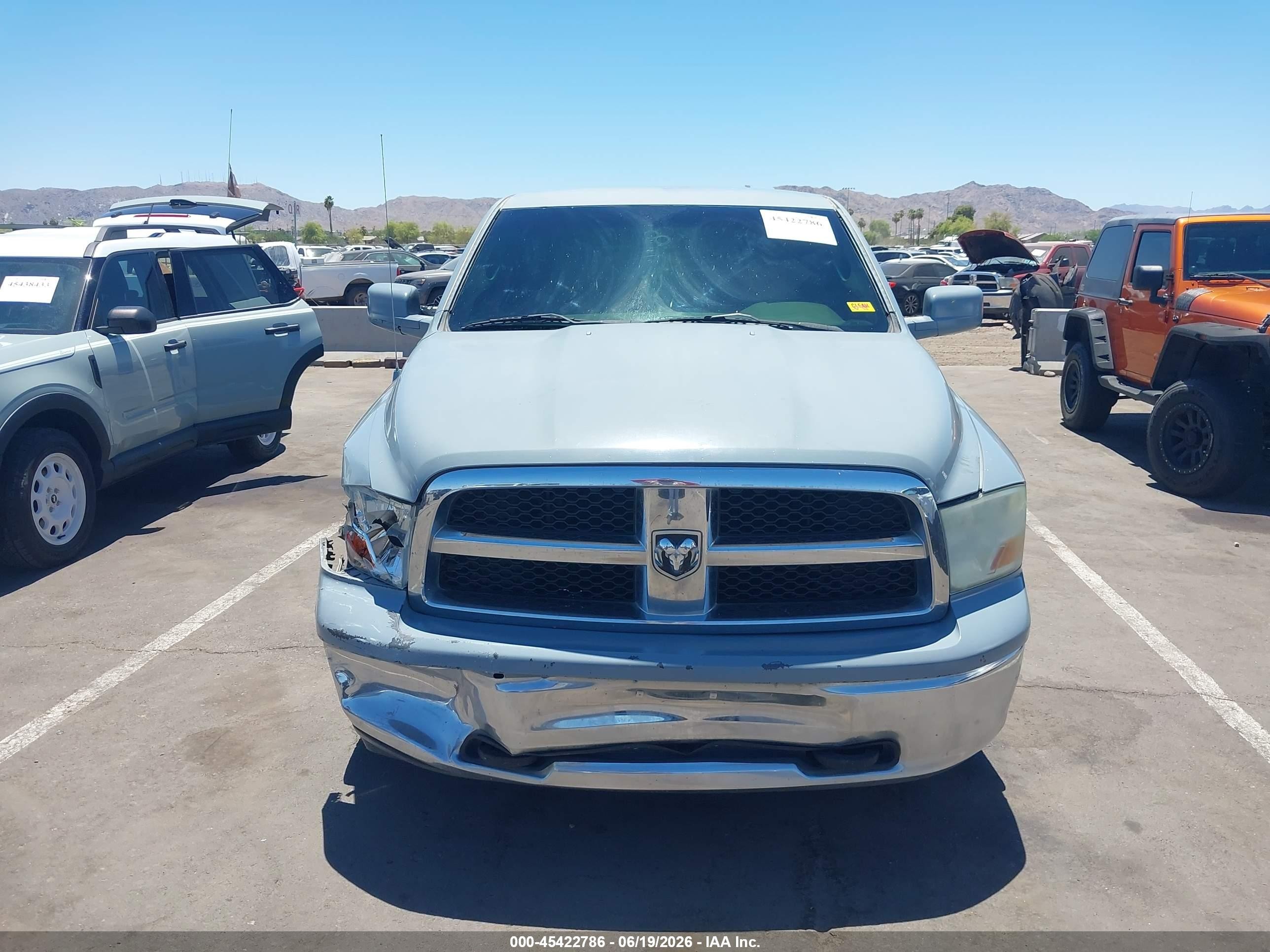 2012 Ram 1500 St Серый vin: 1C6RD6FP5CS205400