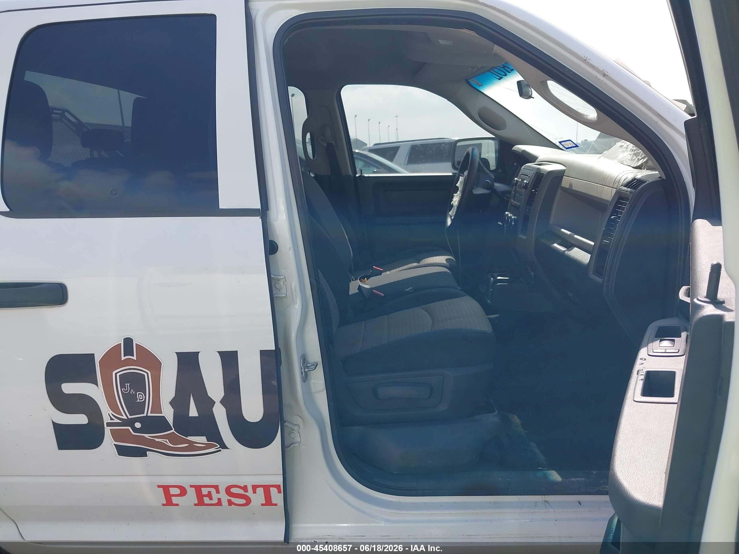 2012 Ram 1500 St Белый vin: 1C6RD6FP9CS118230