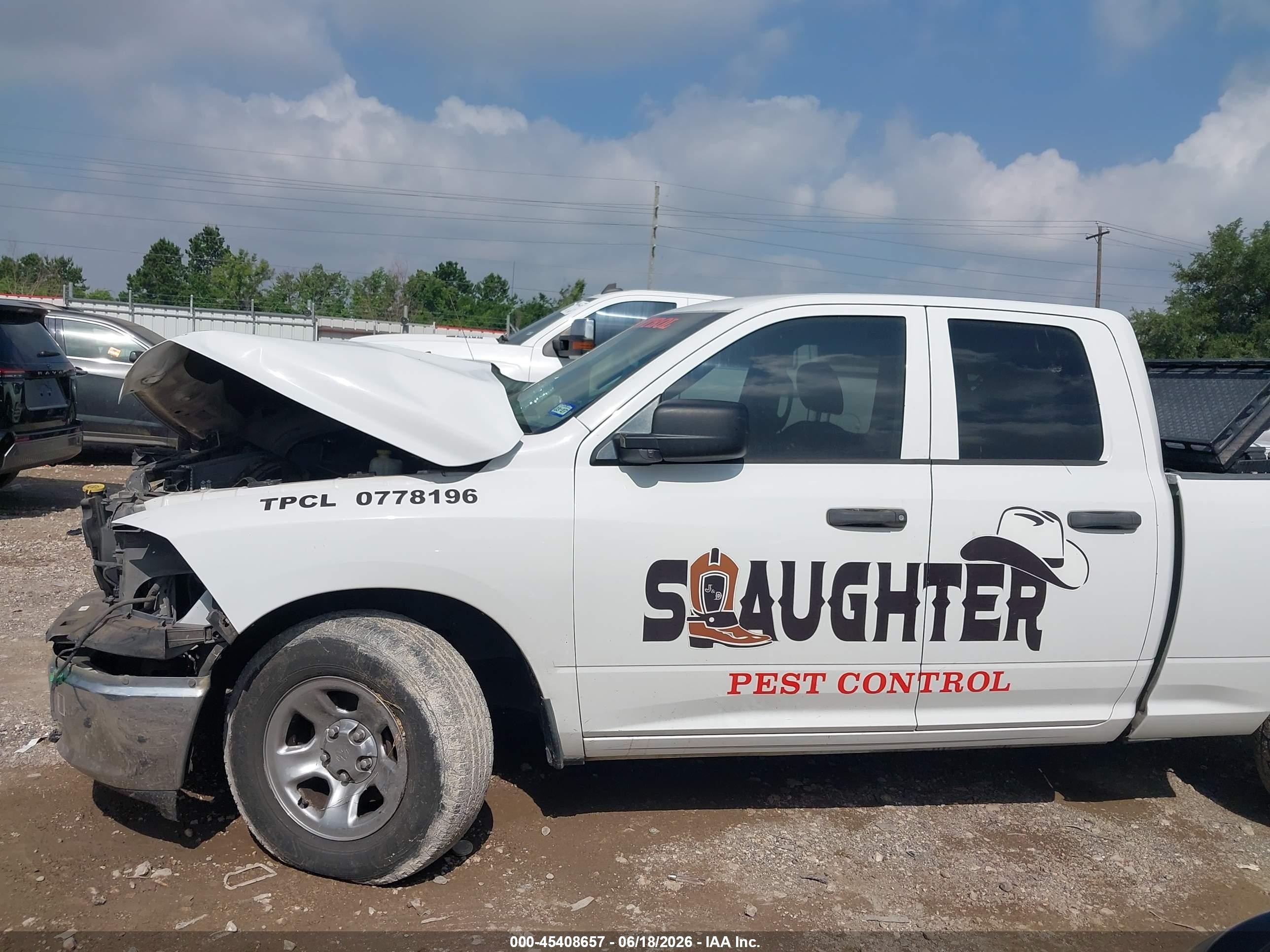 2012 Ram 1500 St Белый vin: 1C6RD6FP9CS118230