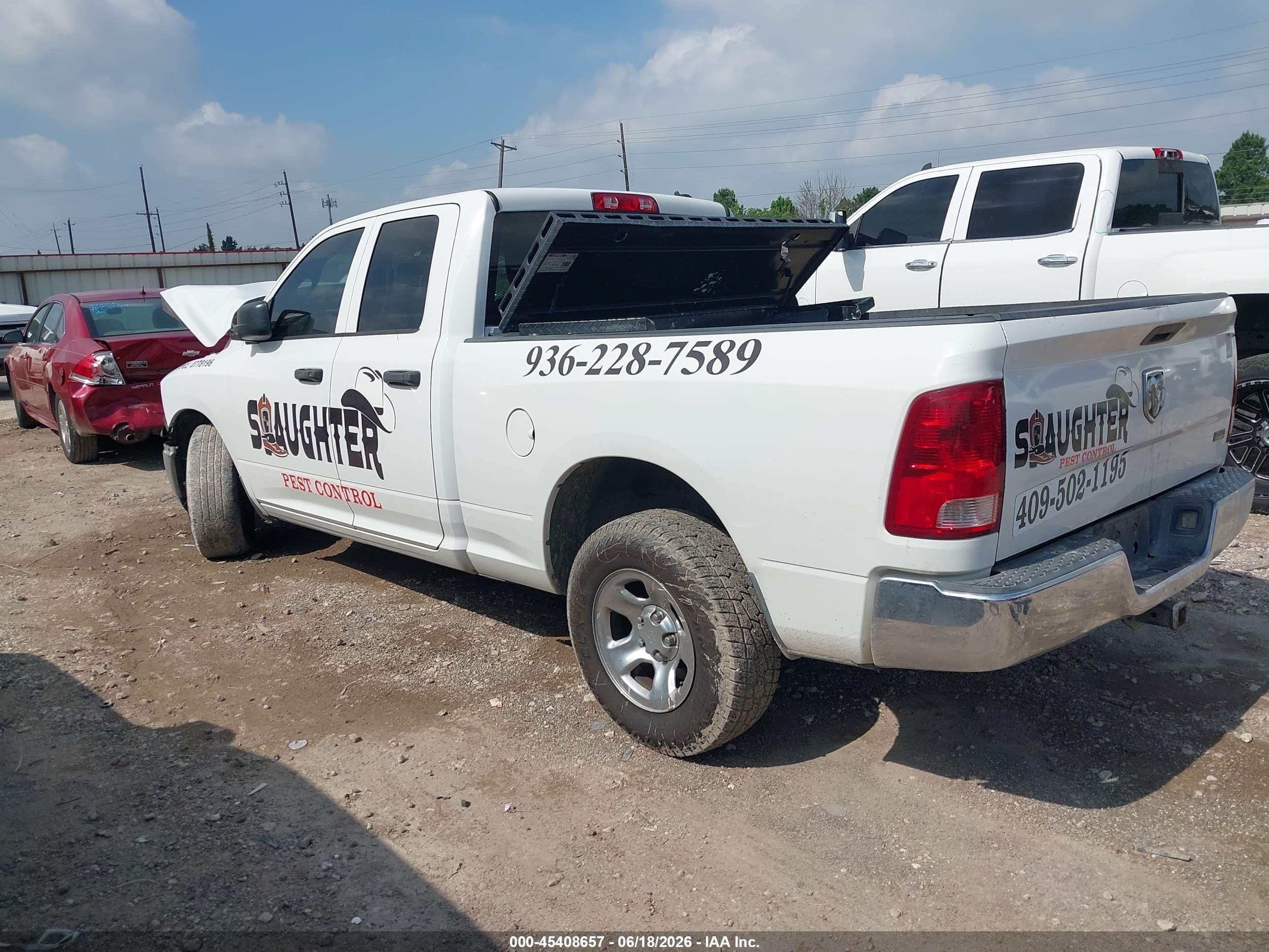 2012 Ram 1500 St Белый vin: 1C6RD6FP9CS118230