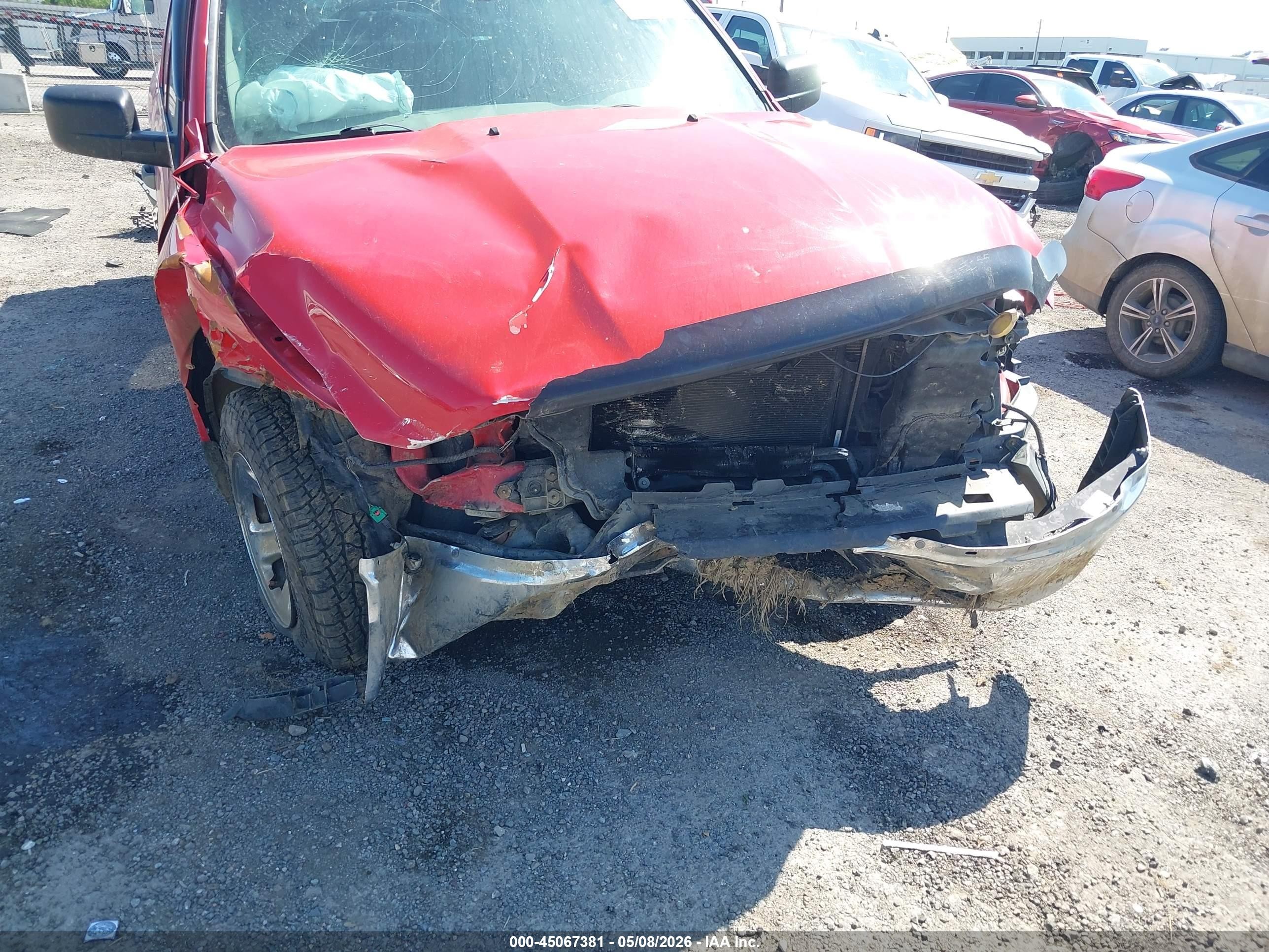 2012 Ram 1500 St Красный vin: 1C6RD6FP9CS231918