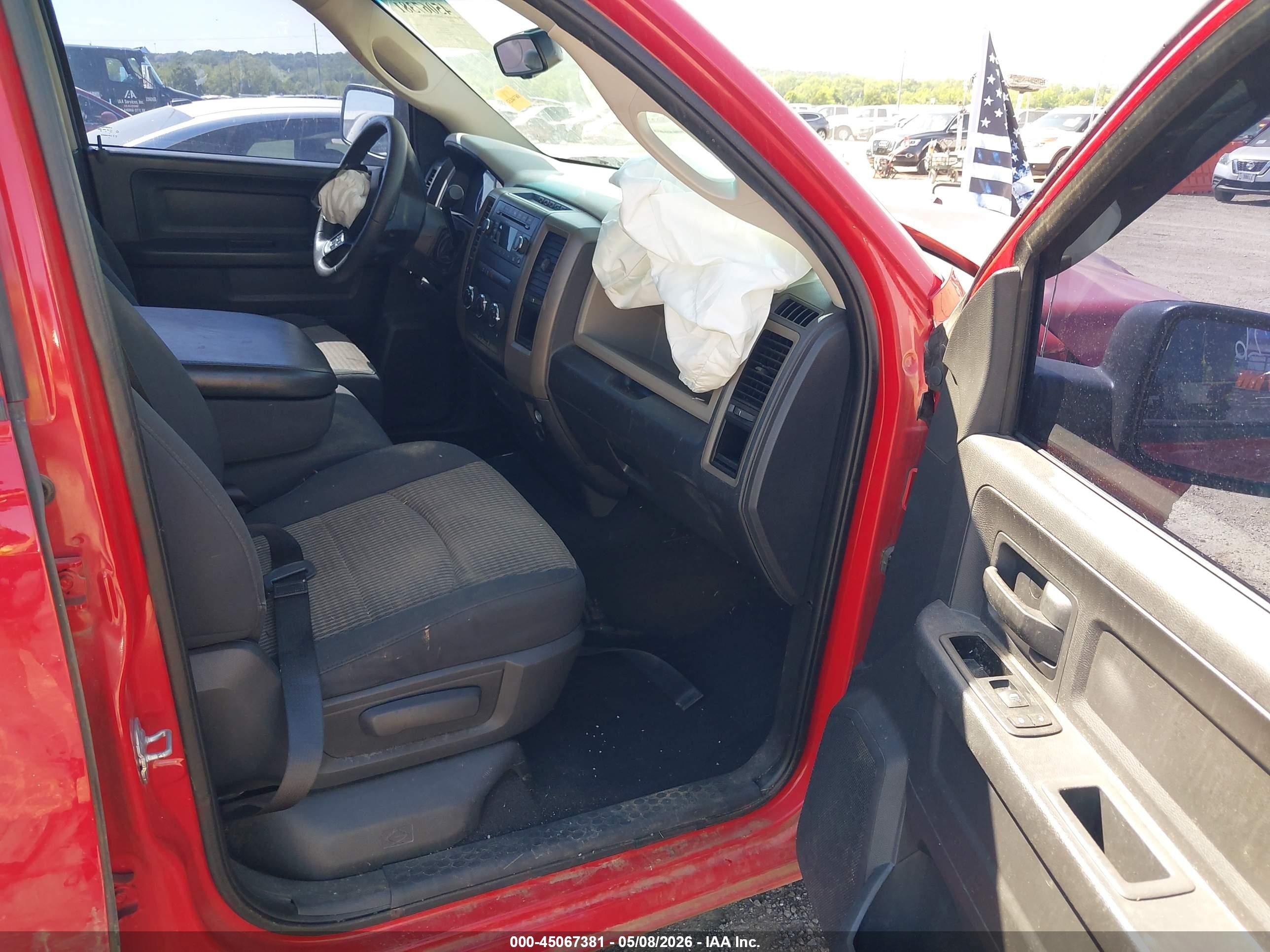2012 Ram 1500 St Красный vin: 1C6RD6FP9CS231918
