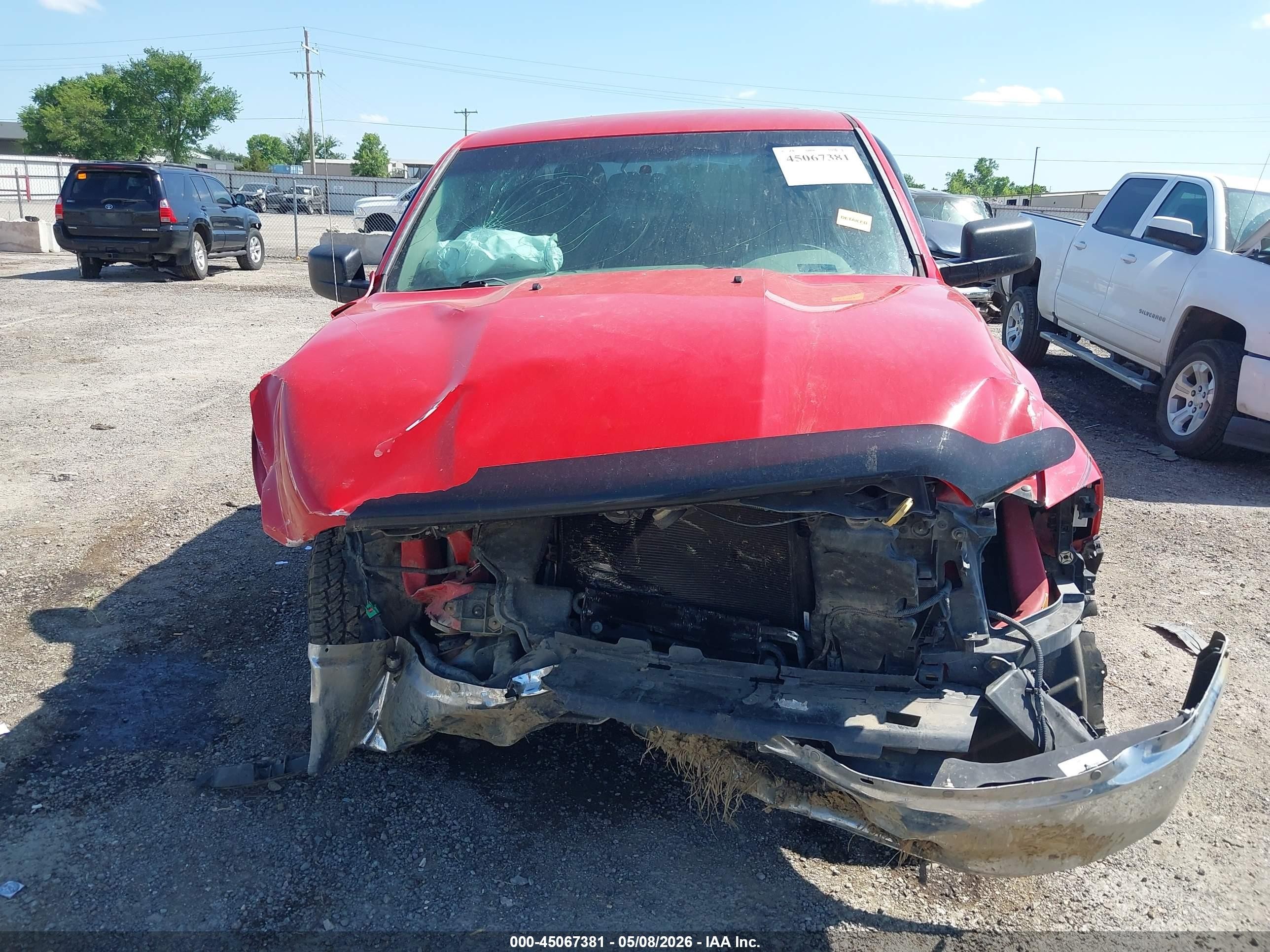2012 Ram 1500 St Красный vin: 1C6RD6FP9CS231918