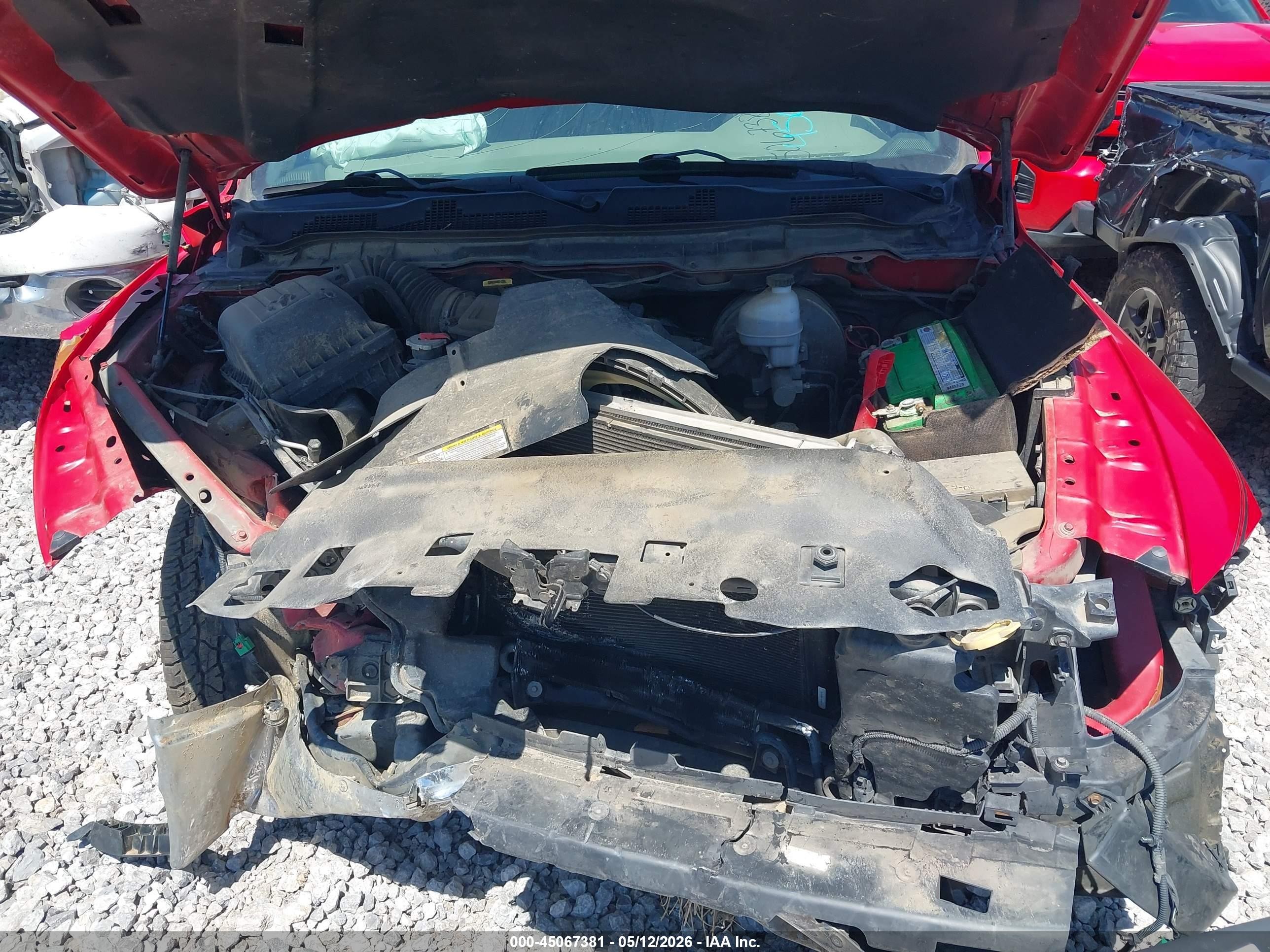 2012 Ram 1500 St Красный vin: 1C6RD6FP9CS231918