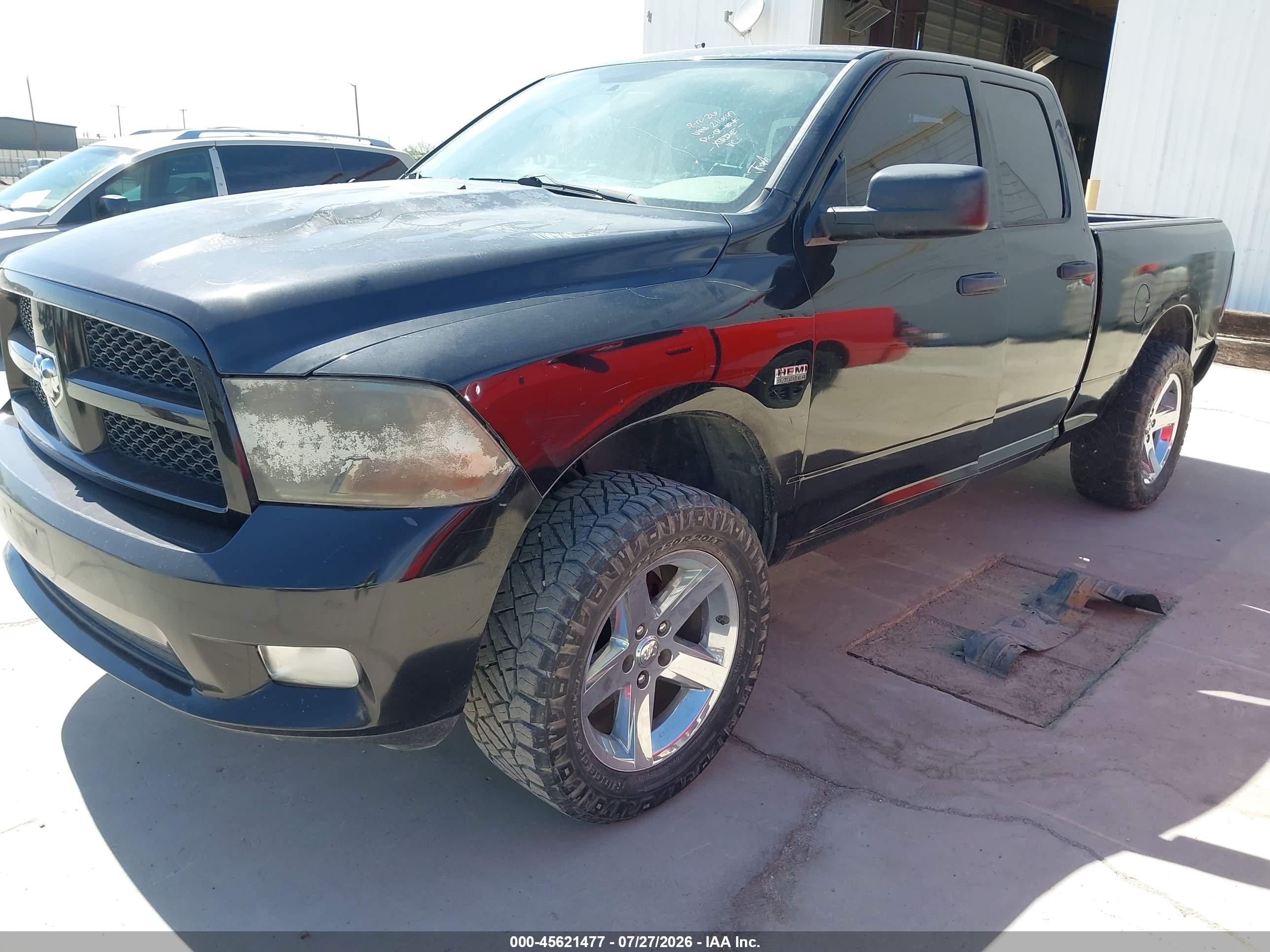 2012 Ram 1500 Express Black vin: 1C6RD6FT1CS216147