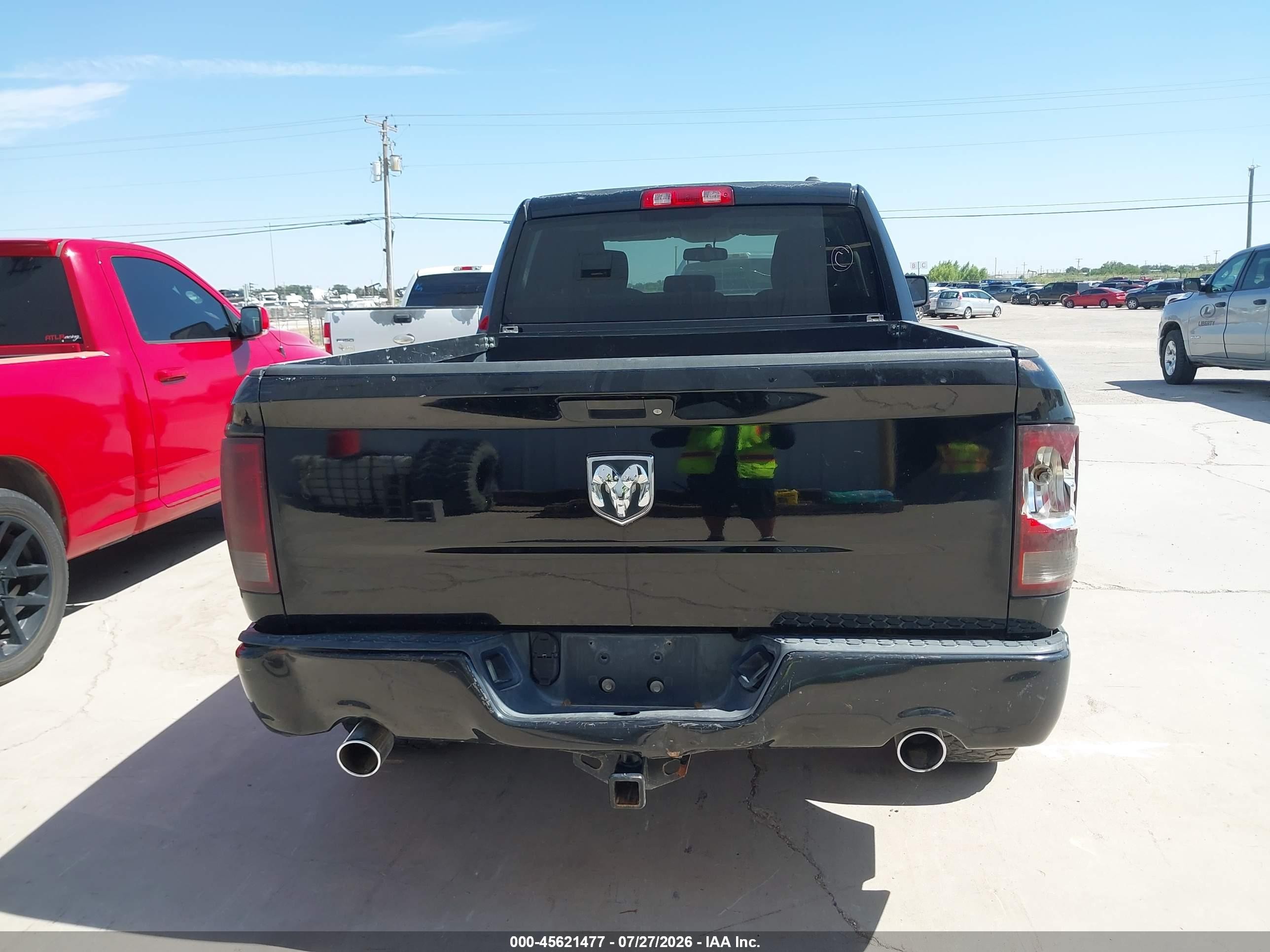 2012 Ram 1500 Express Black vin: 1C6RD6FT1CS216147