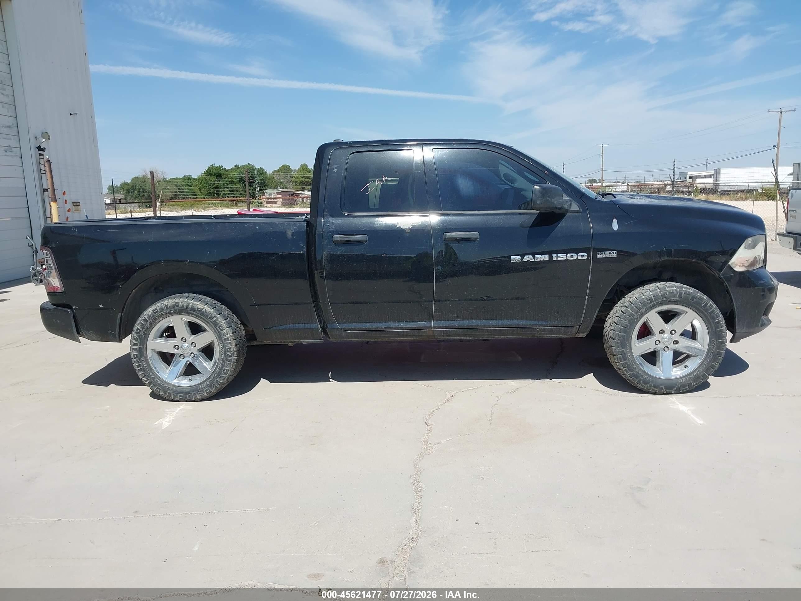 2012 Ram 1500 Express Black vin: 1C6RD6FT1CS216147