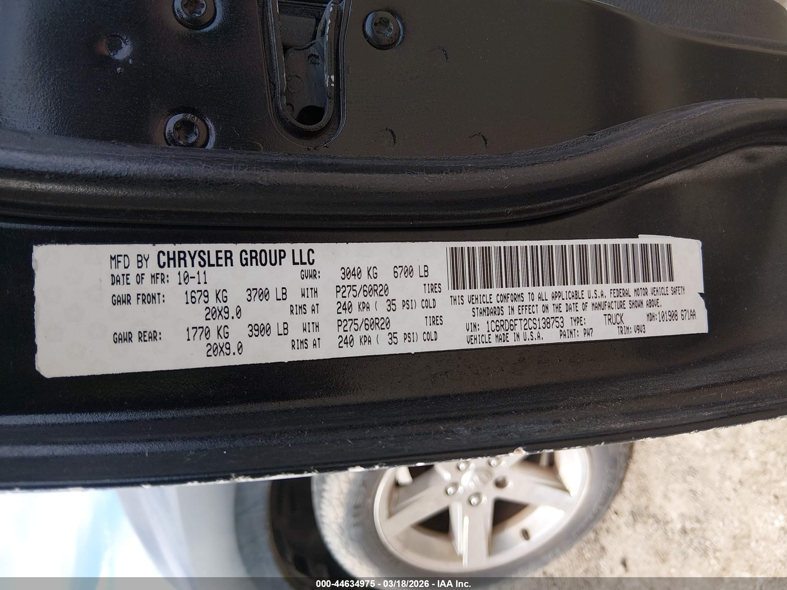2012 Ram 1500 St Black vin: 1C6RD6FT2CS138753