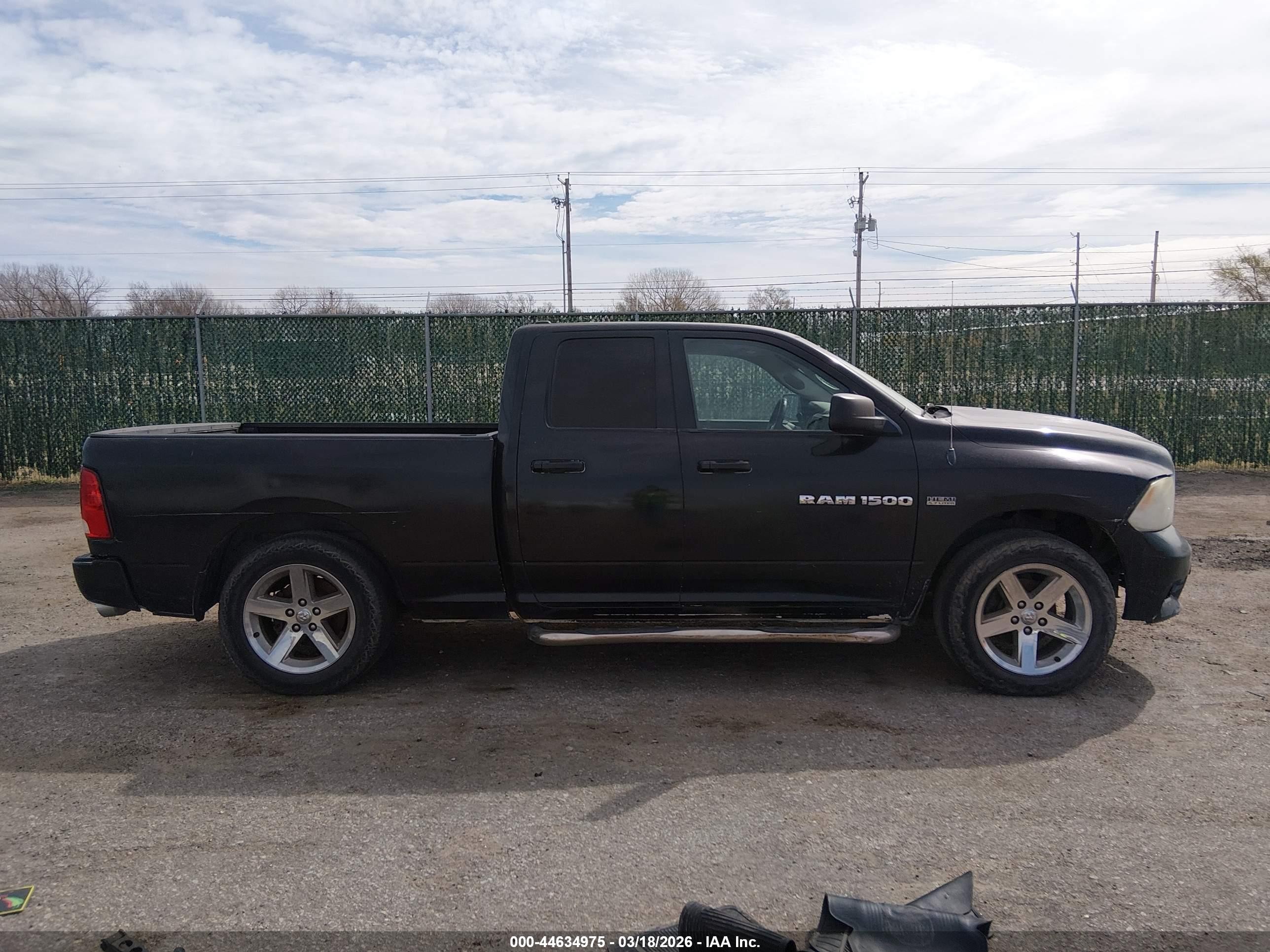 2012 Ram 1500 St Black vin: 1C6RD6FT2CS138753
