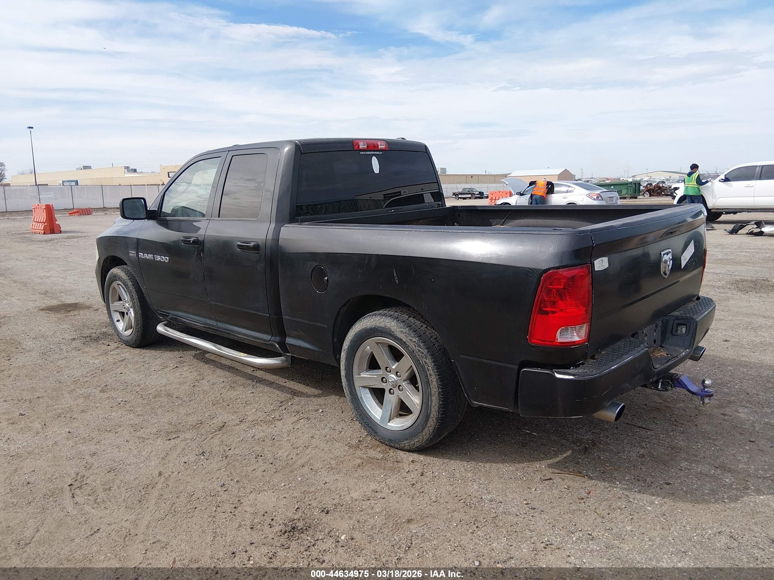 2012 Ram 1500 St Black vin: 1C6RD6FT2CS138753