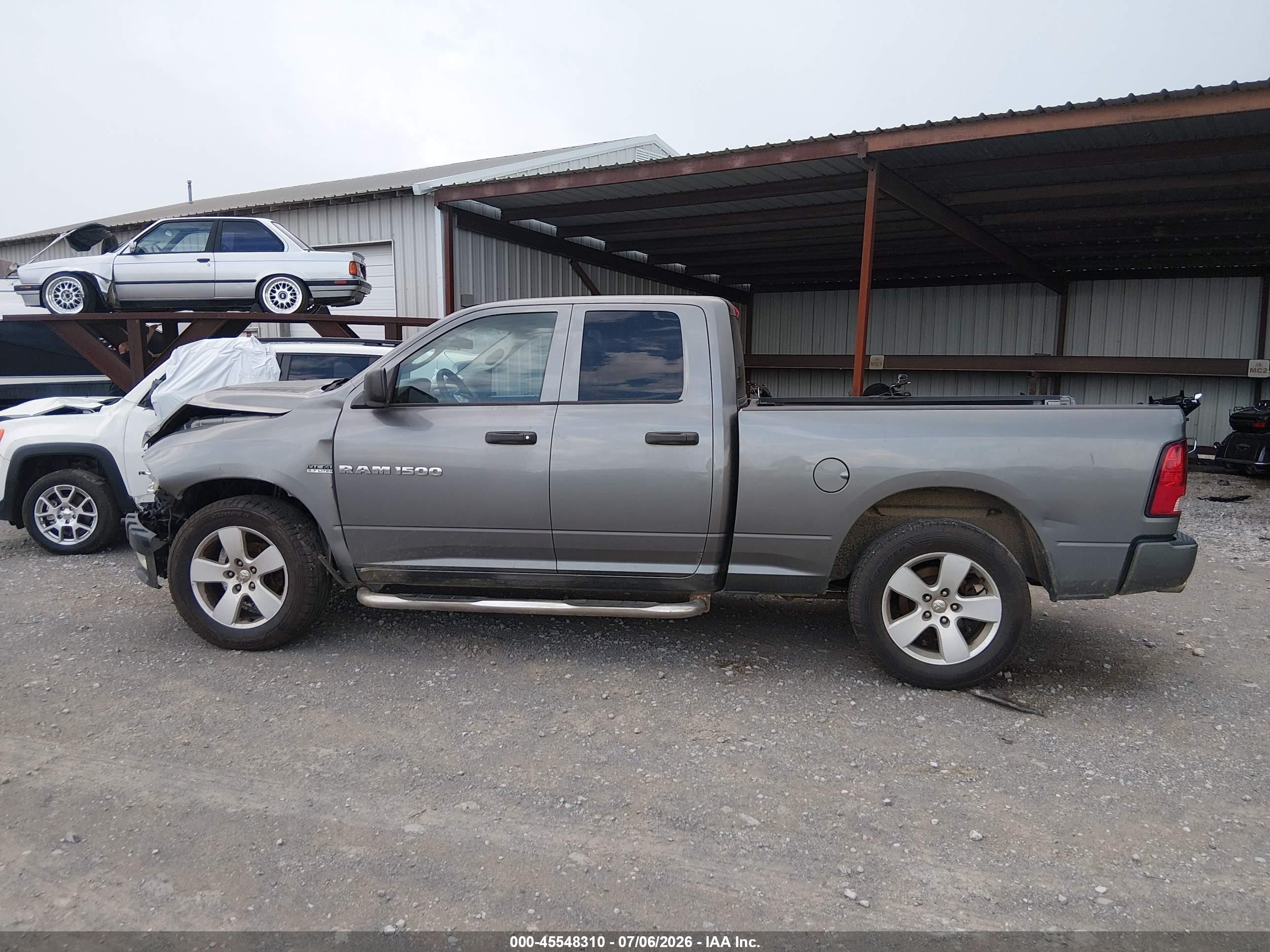 2012 Ram 1500 Express Silver vin: 1C6RD6FT2CS141720