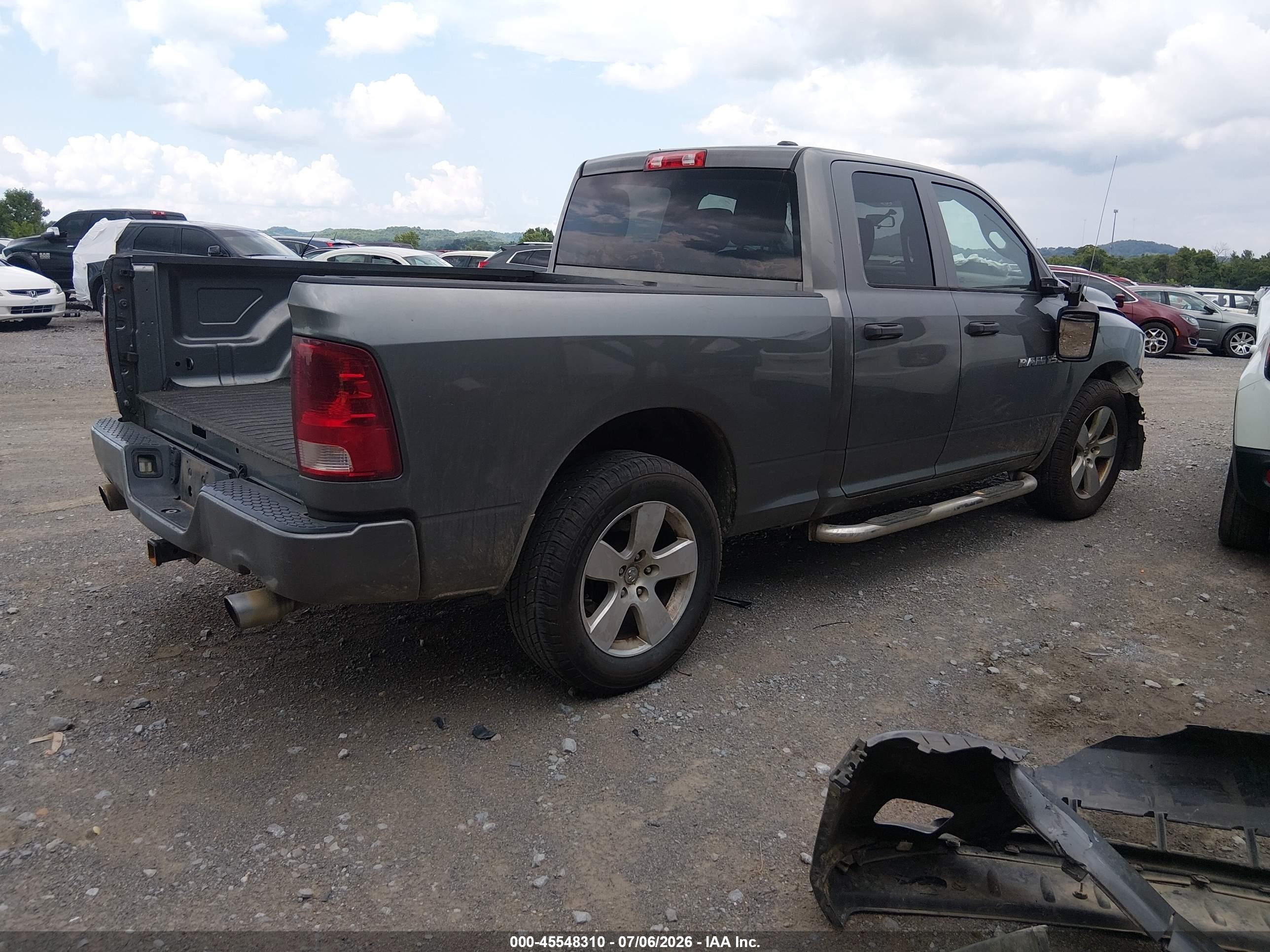 2012 Ram 1500 Express Silver vin: 1C6RD6FT2CS141720
