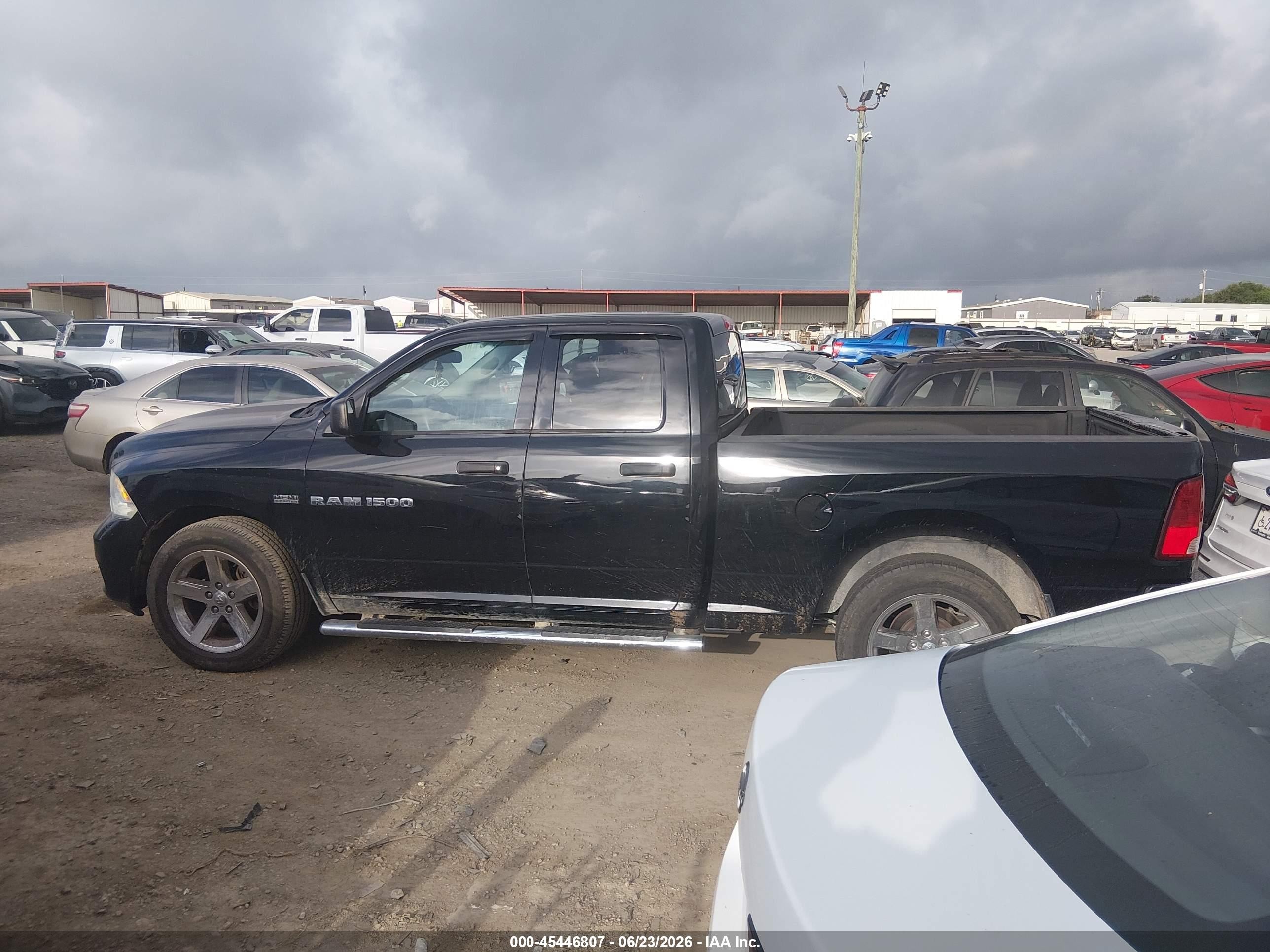2012 Ram 1500 Express Black vin: 1C6RD6FT2CS331629