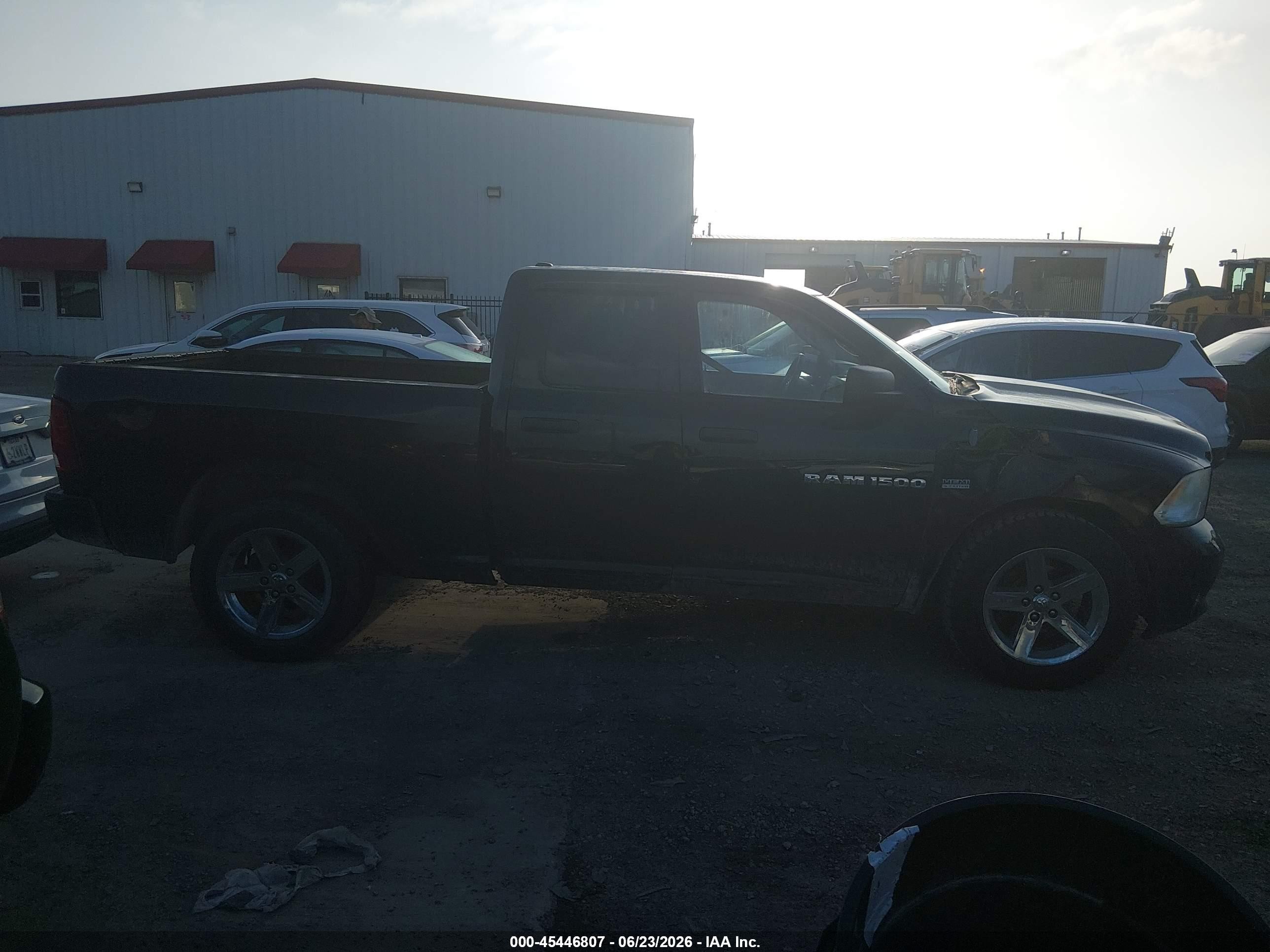 2012 Ram 1500 Express Black vin: 1C6RD6FT2CS331629