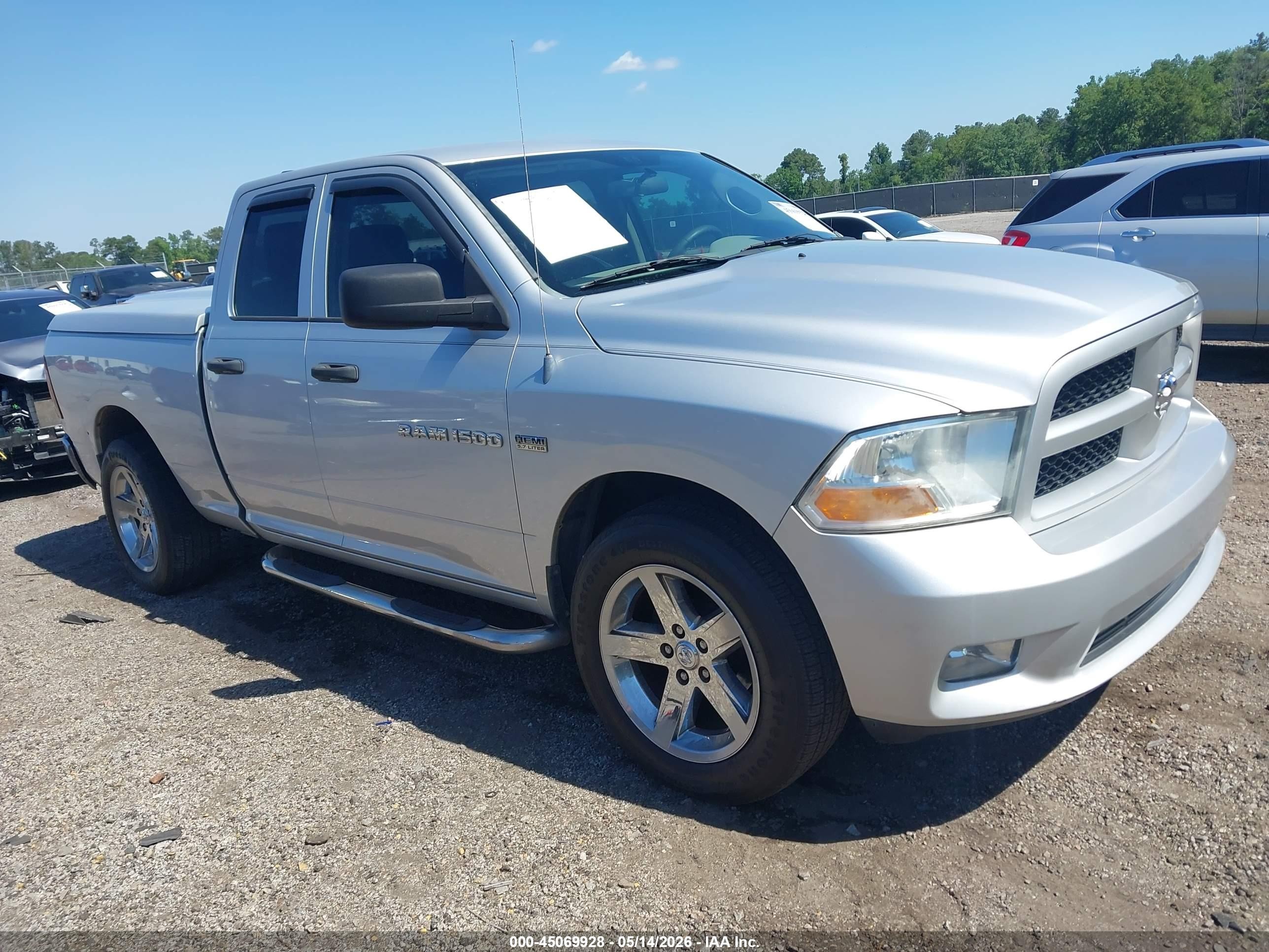 2012 Ram 1500 St Silver vin: 1C6RD6FT3CS131505