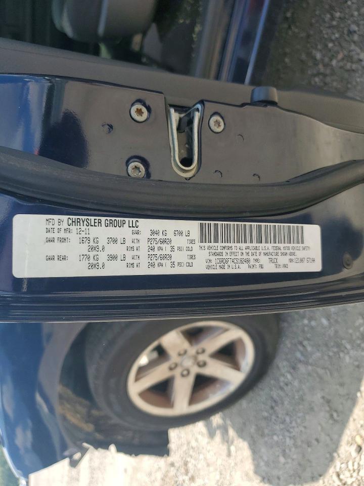 2012 Dodge Ram 1500 St Blue vin: 1C6RD6FT4CS182480