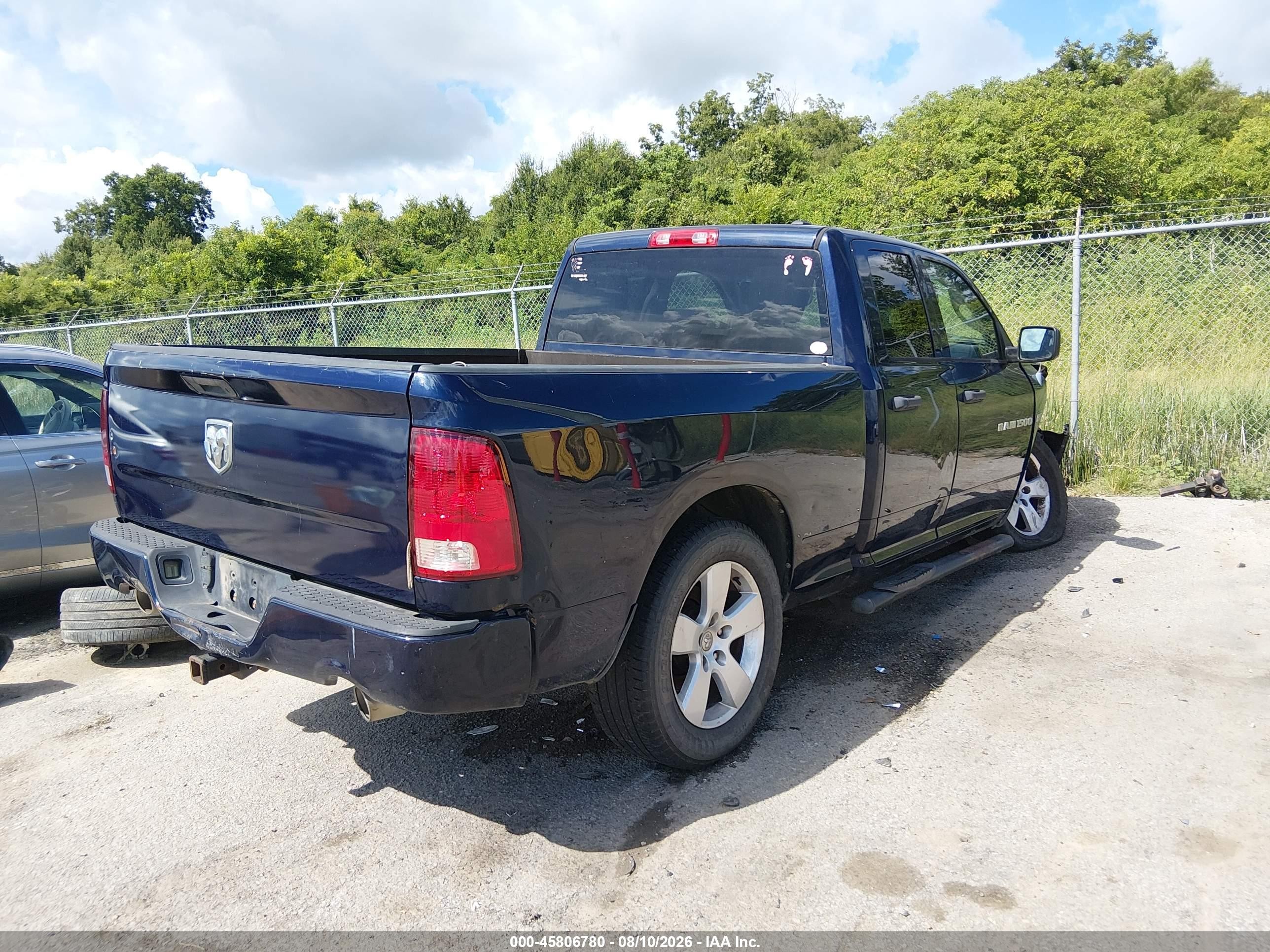 2012 Ram 1500 Express Dark Blue vin: 1C6RD6FT4CS323371
