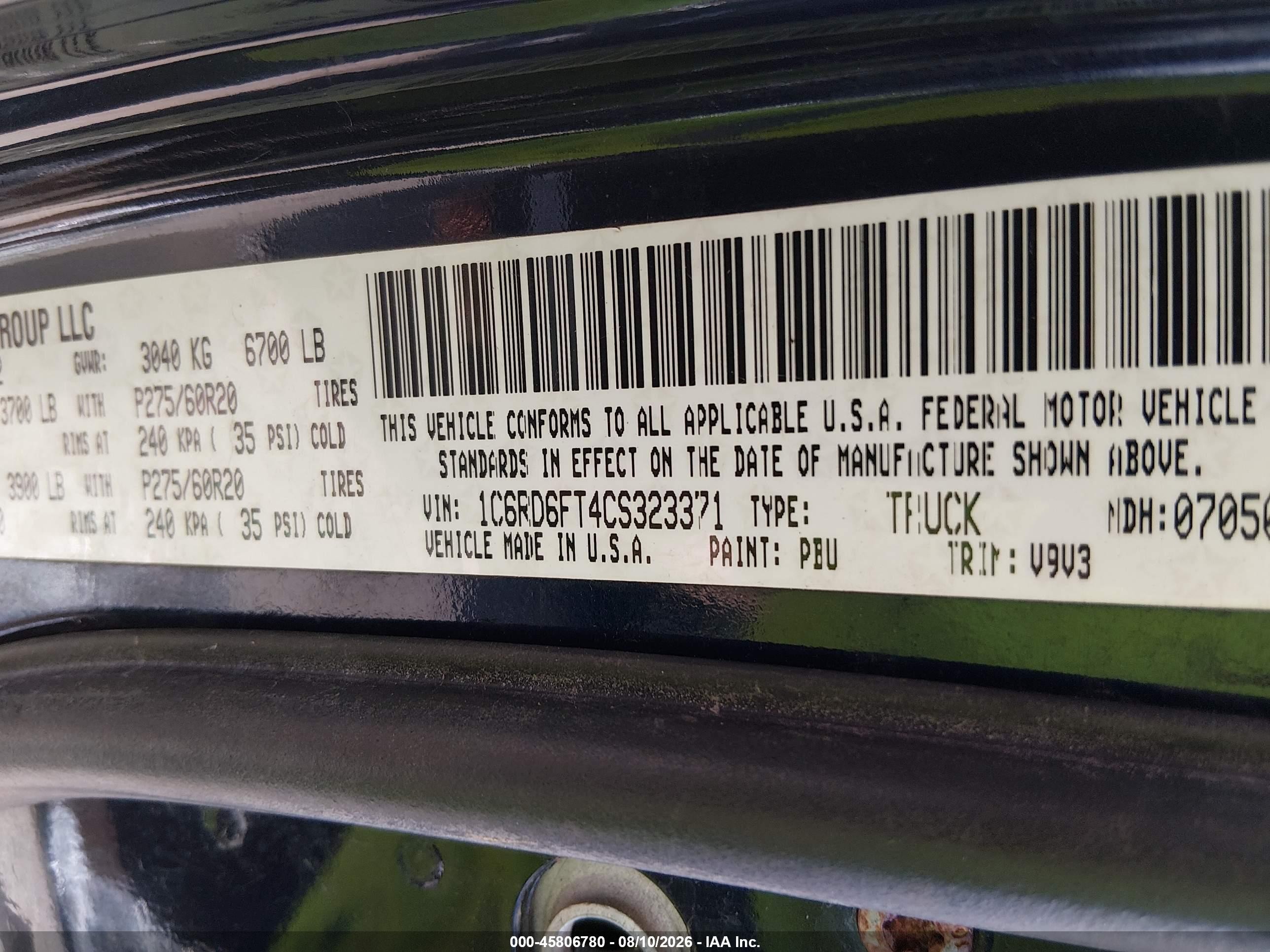 2012 Ram 1500 Express Dark Blue vin: 1C6RD6FT4CS323371