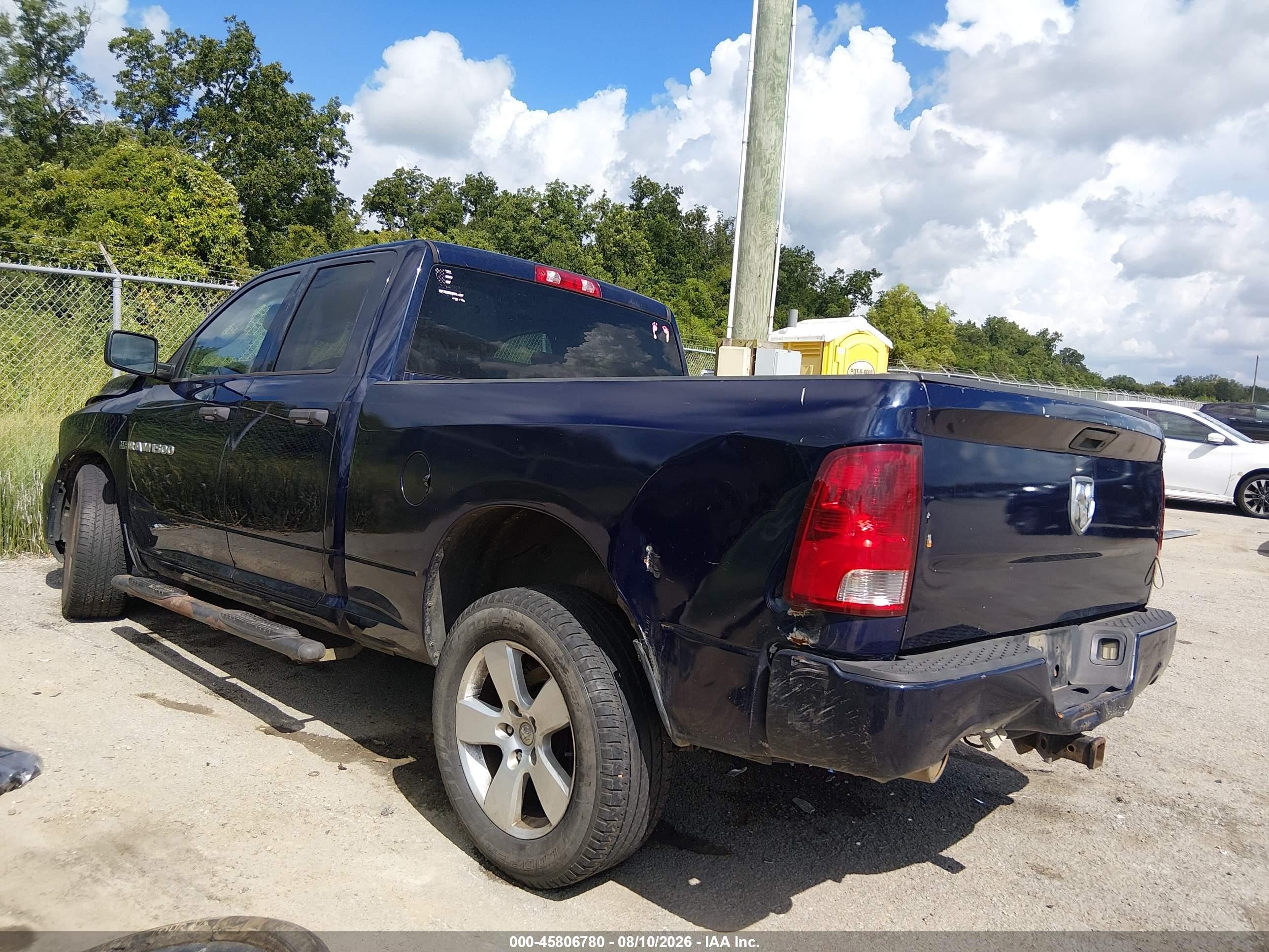 2012 Ram 1500 Express Dark Blue vin: 1C6RD6FT4CS323371