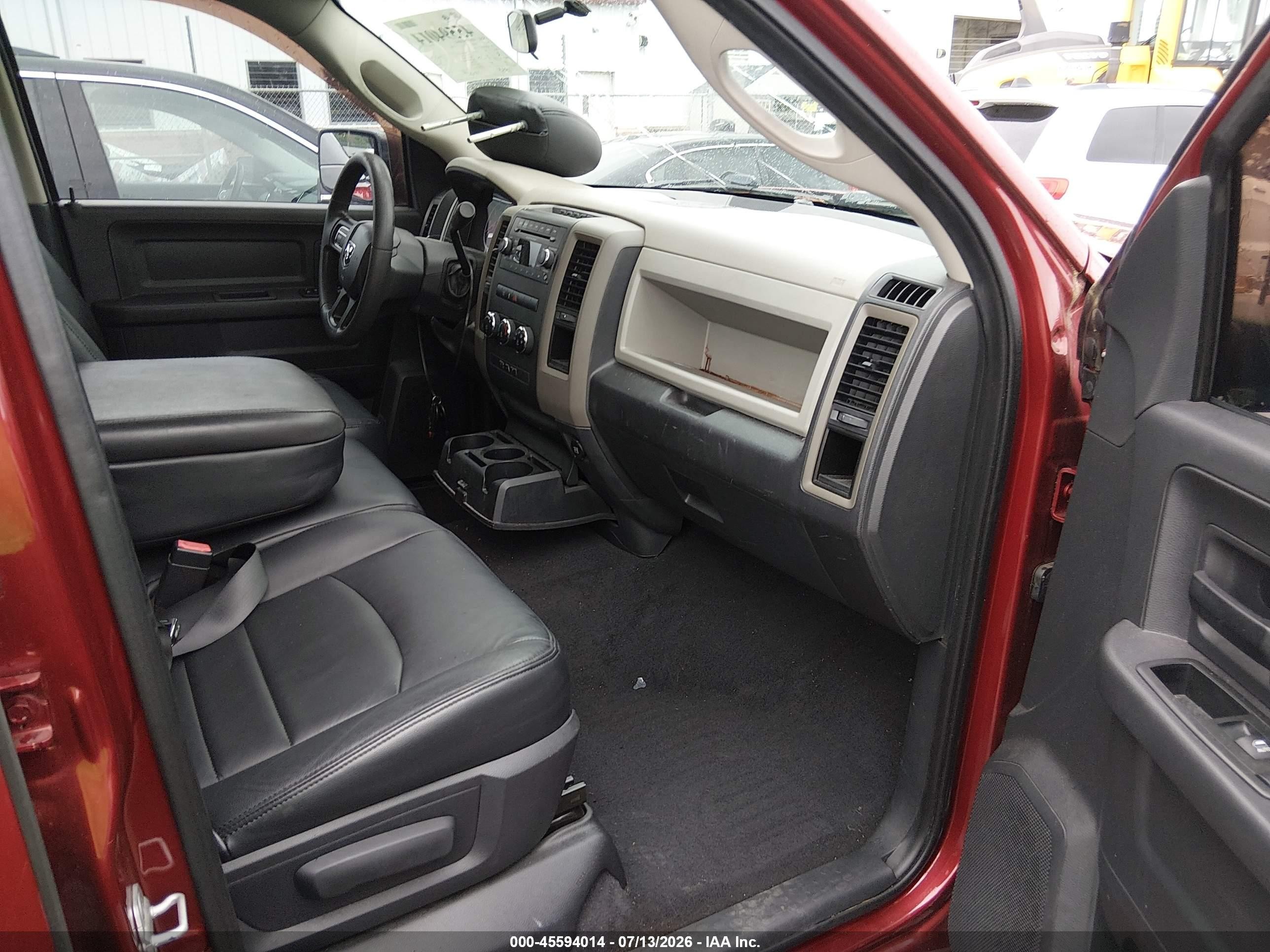 2012 Ram 1500 Express Red vin: 1C6RD6FT6CS242226