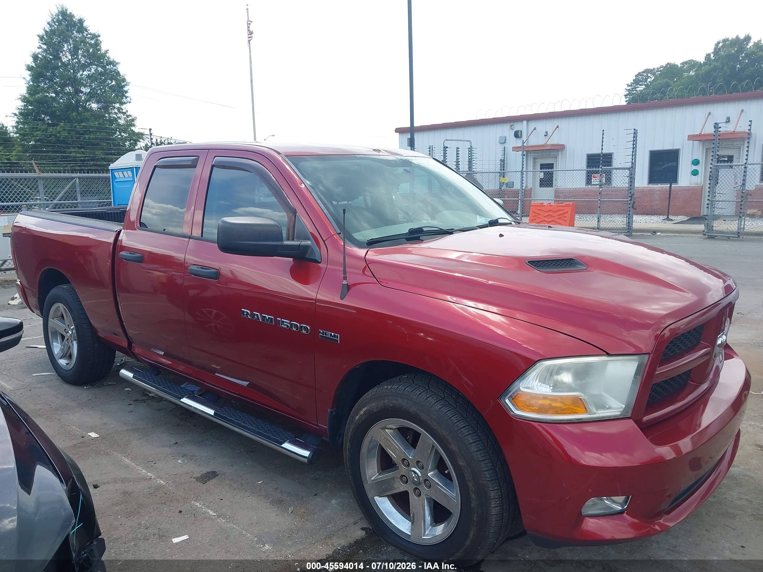 2012 Ram 1500 Express Red vin: 1C6RD6FT6CS242226