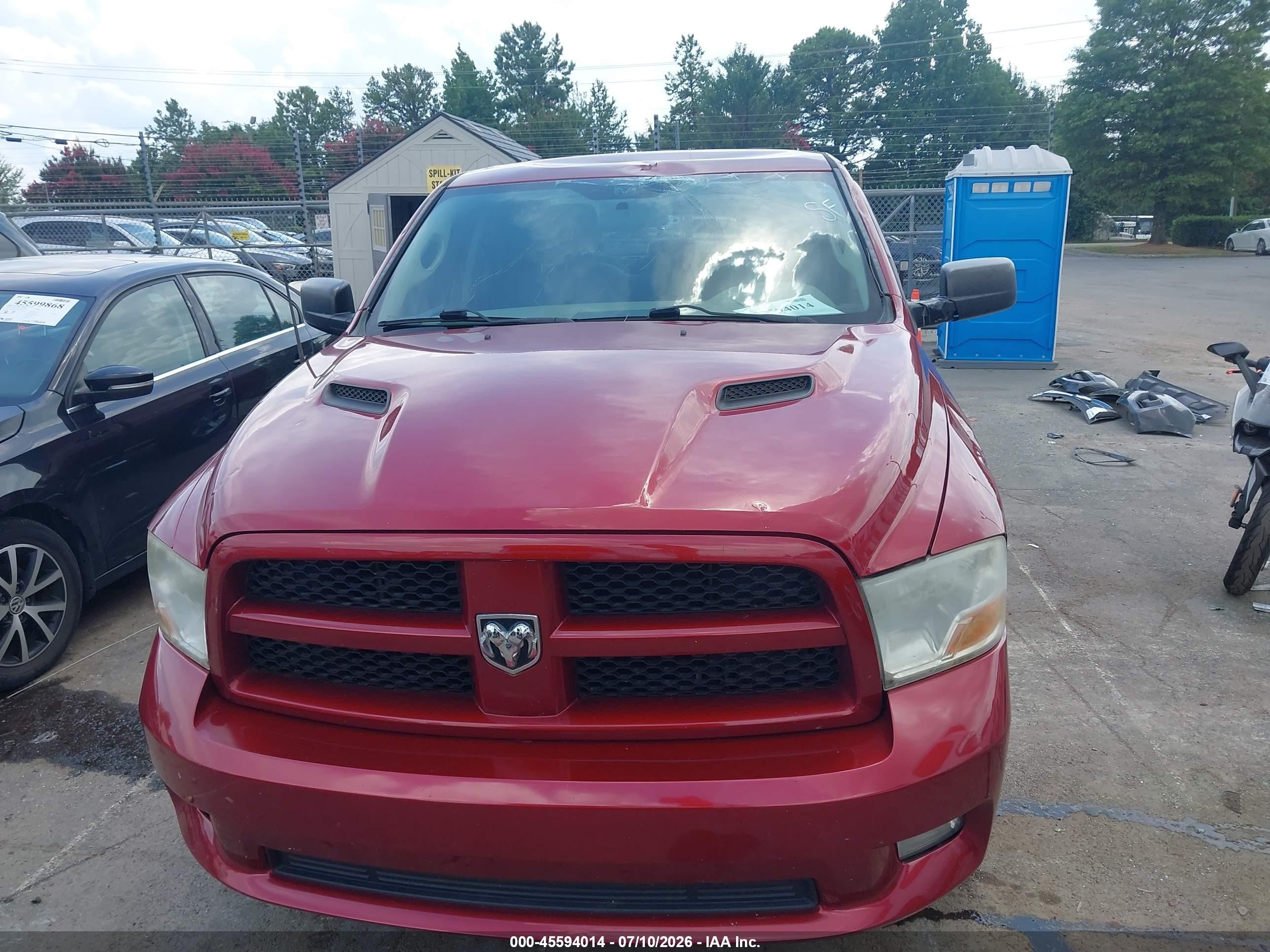 2012 Ram 1500 Express Red vin: 1C6RD6FT6CS242226
