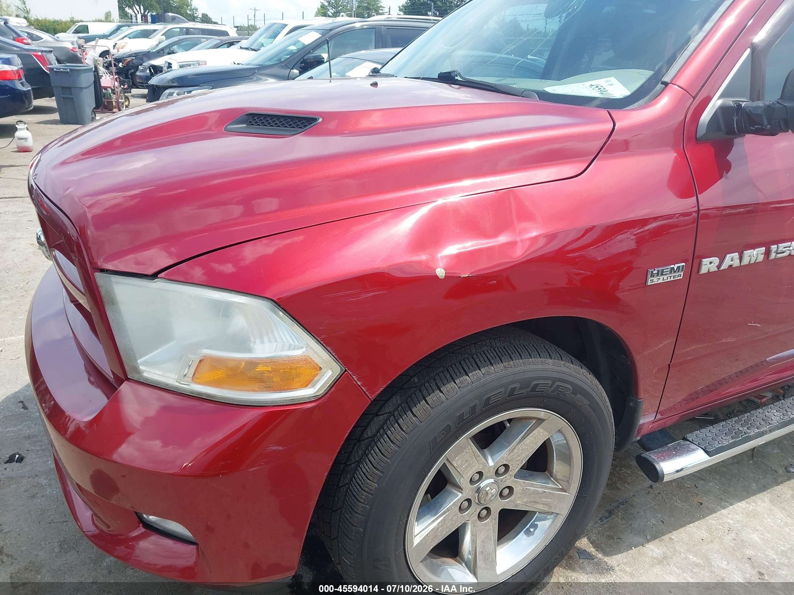2012 Ram 1500 Express Red vin: 1C6RD6FT6CS242226