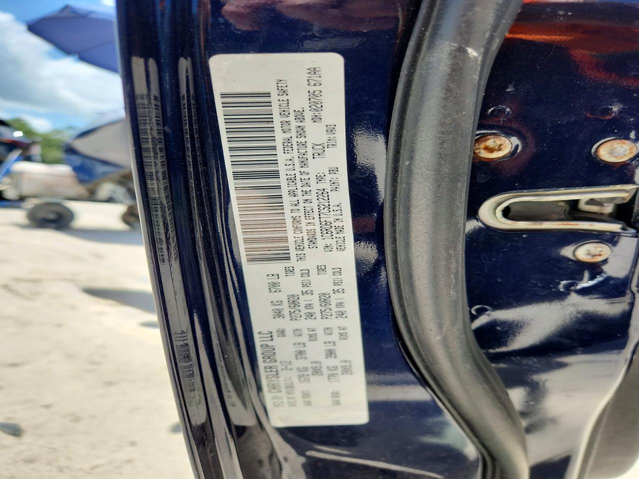 2012 Dodge Ram 1500 St Blue vin: 1C6RD6FT7CS212264