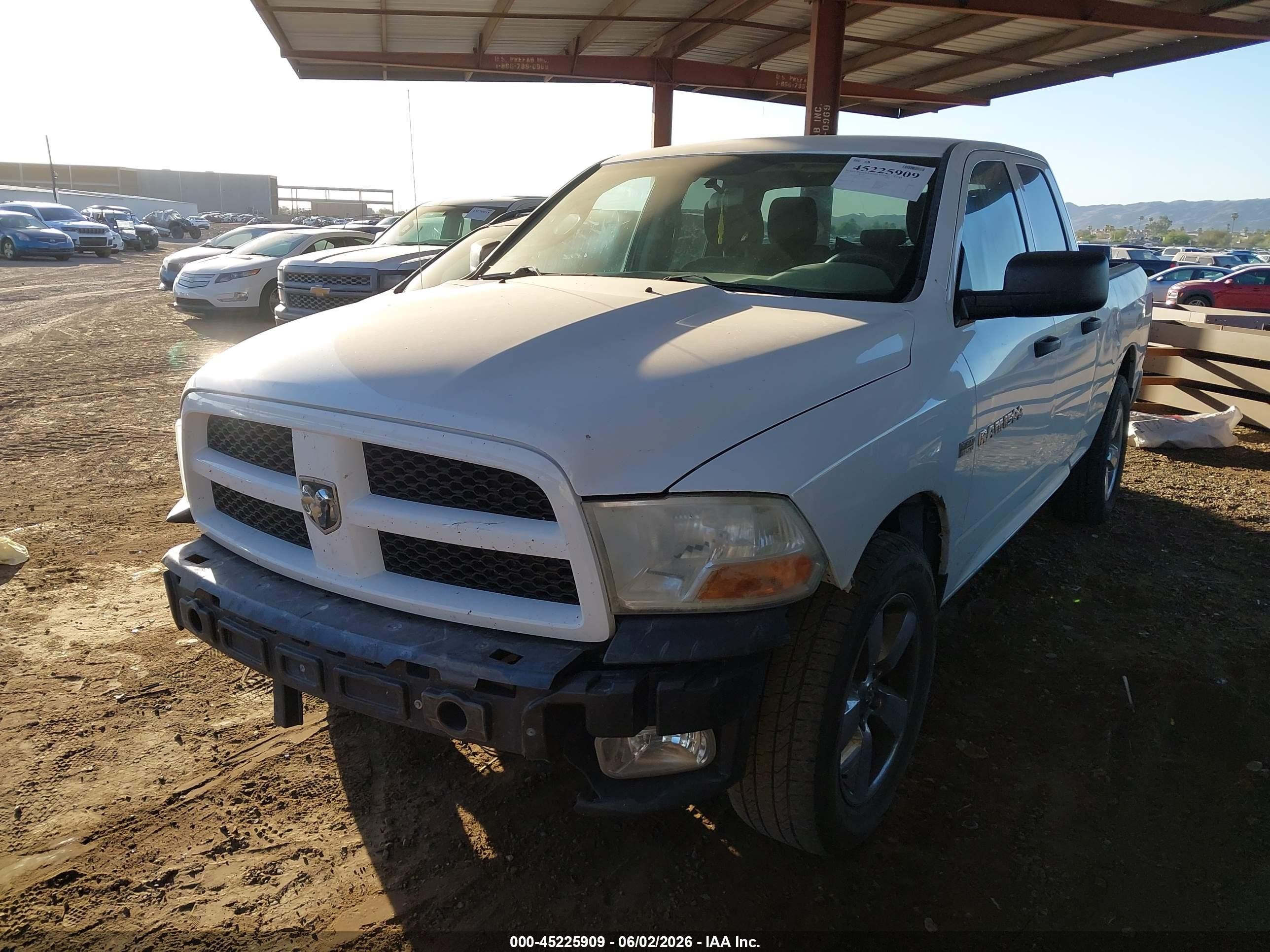 2012 Ram 1500 St White vin: 1C6RD6FT7CS212524
