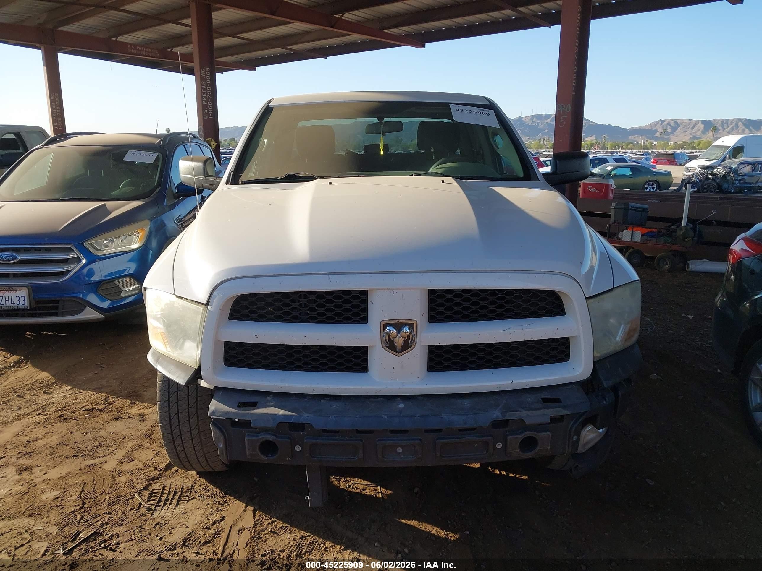 2012 Ram 1500 St White vin: 1C6RD6FT7CS212524