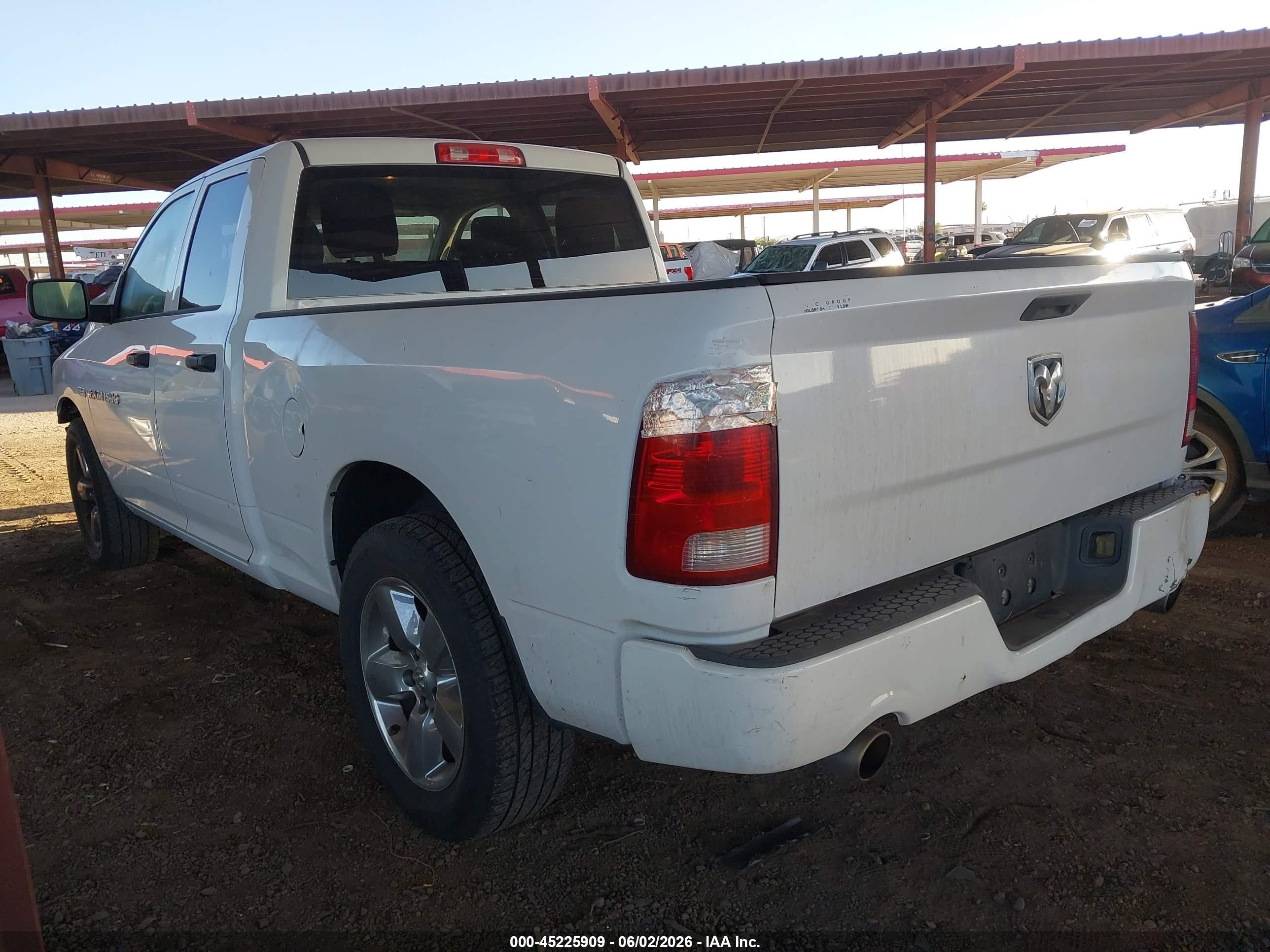 2012 Ram 1500 St White vin: 1C6RD6FT7CS212524