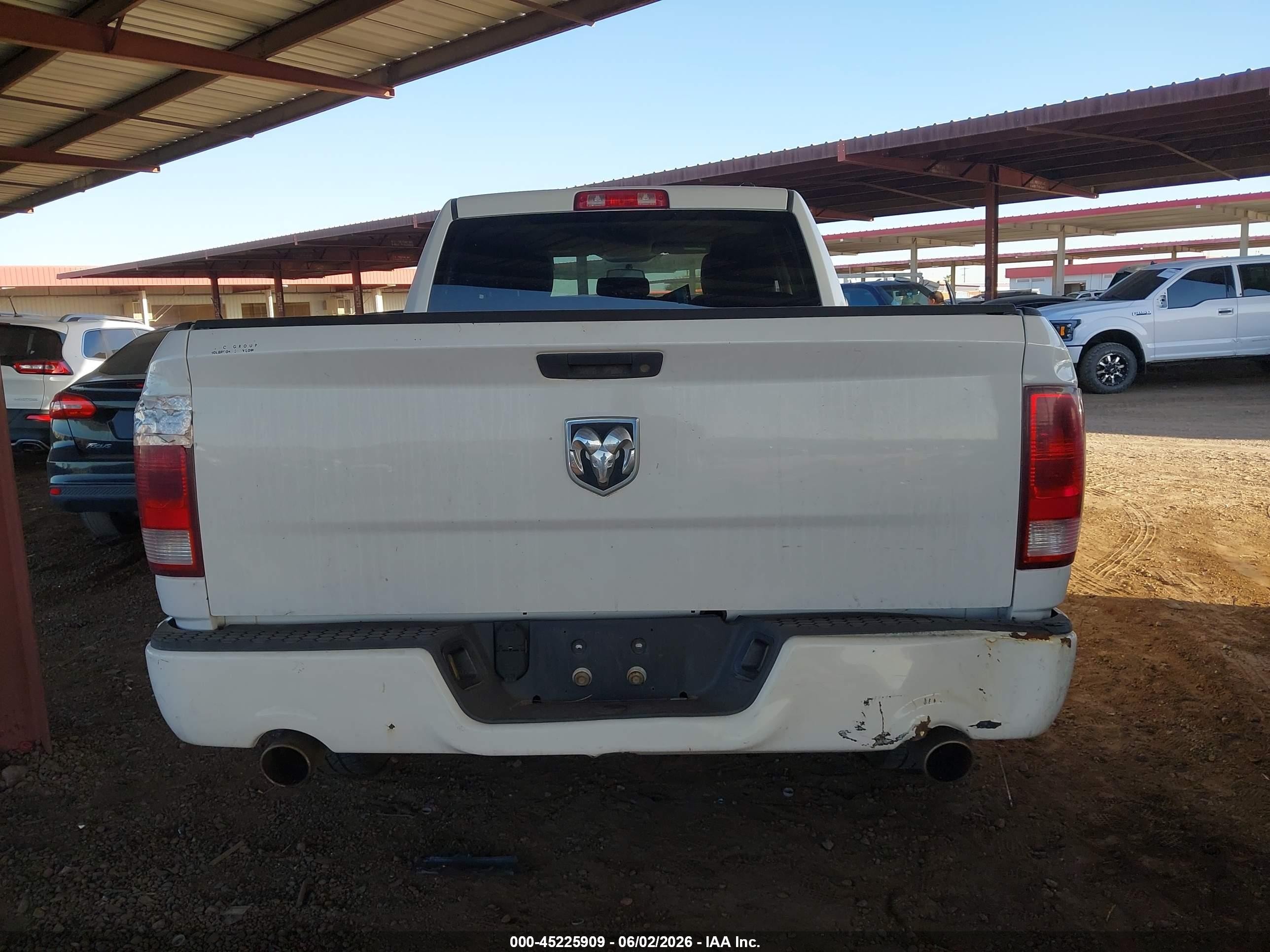 2012 Ram 1500 St White vin: 1C6RD6FT7CS212524
