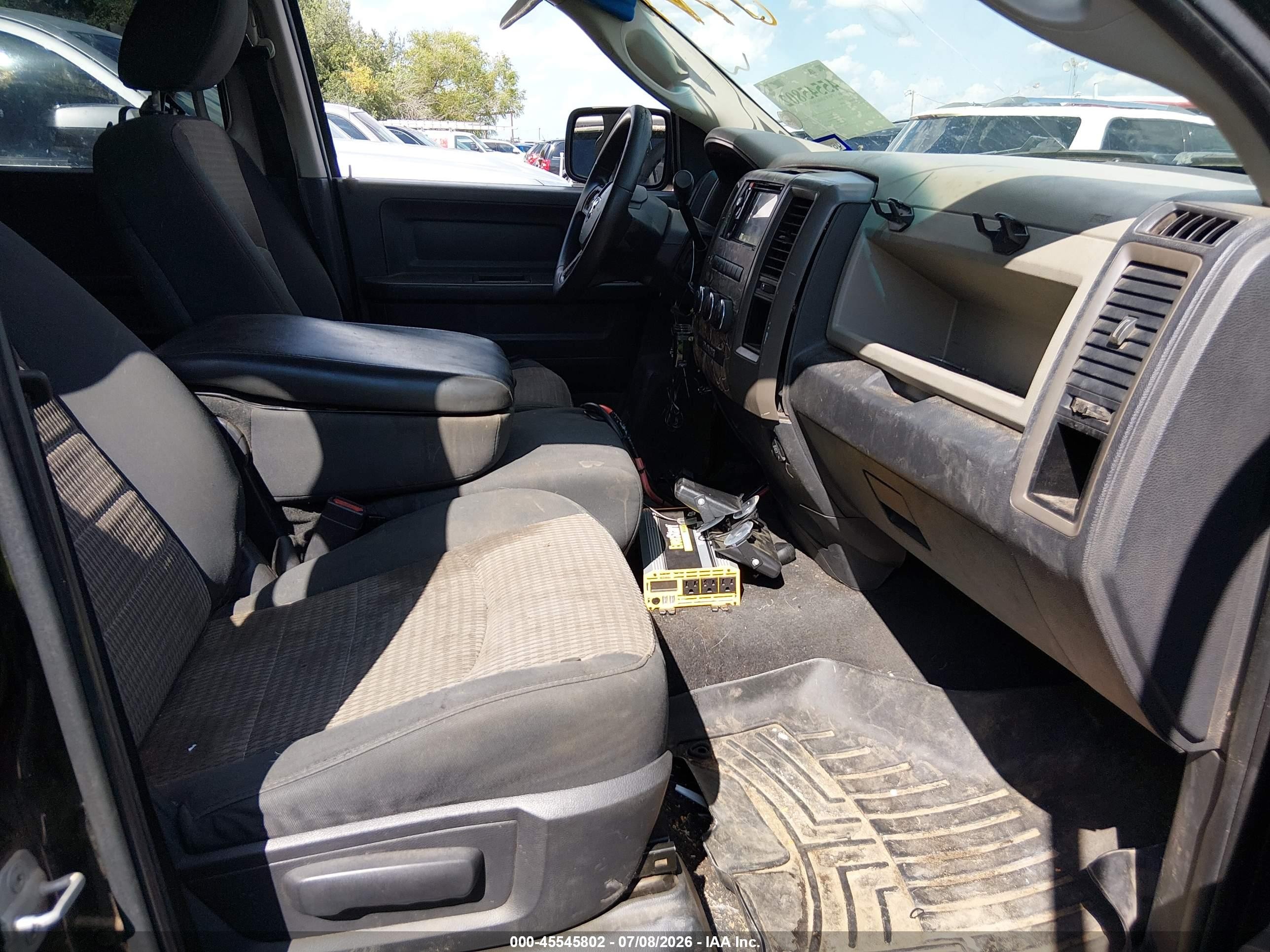 2012 Ram 1500 St Black vin: 1C6RD6FT7CS249086