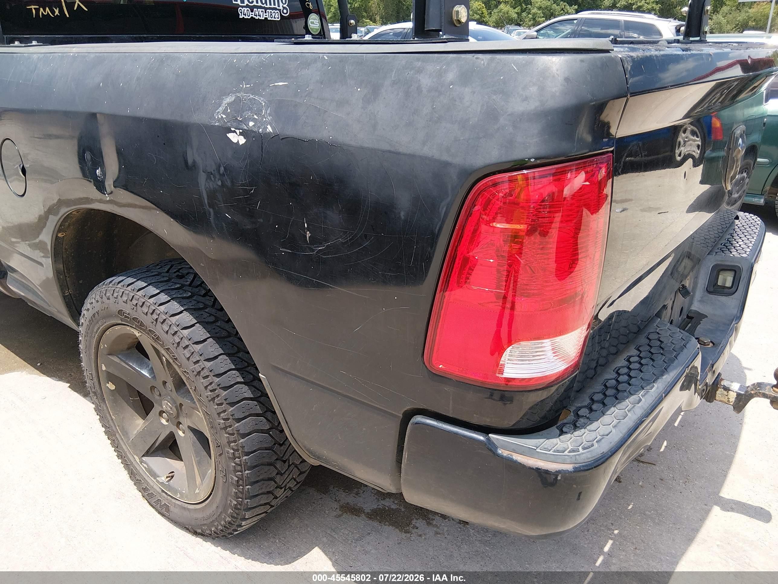 2012 Ram 1500 St Black vin: 1C6RD6FT7CS249086