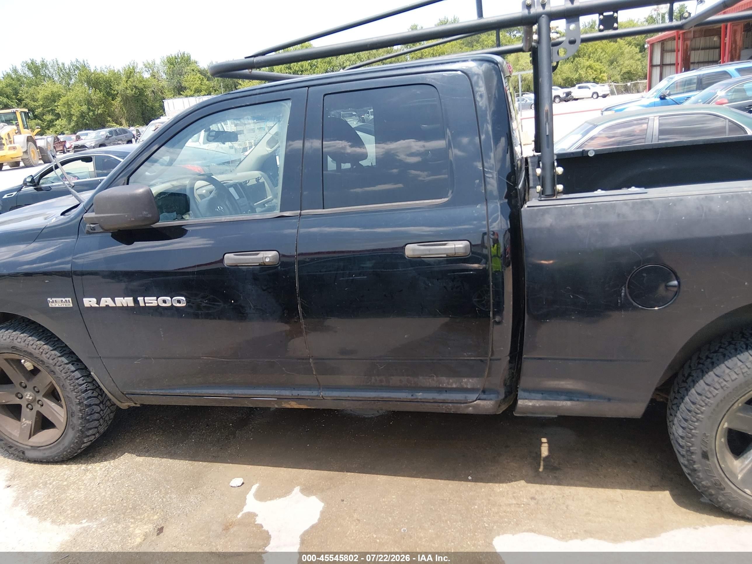 2012 Ram 1500 St Black vin: 1C6RD6FT7CS249086