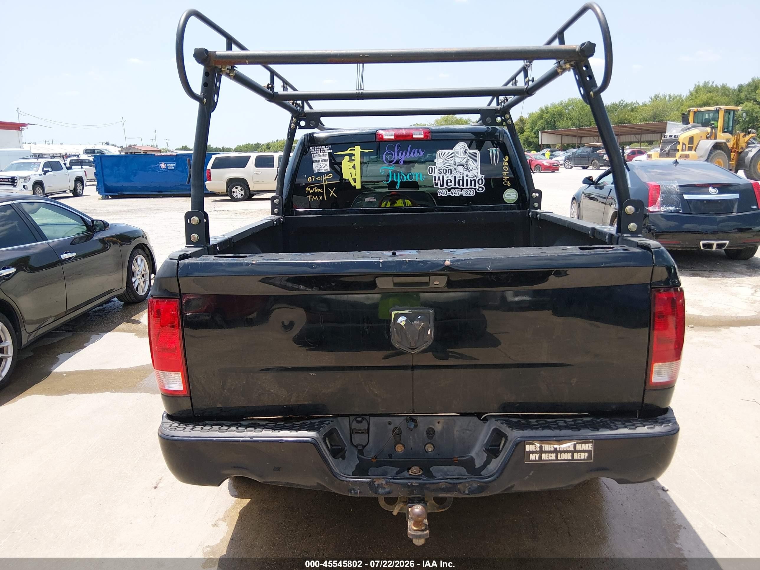 2012 Ram 1500 St Black vin: 1C6RD6FT7CS249086
