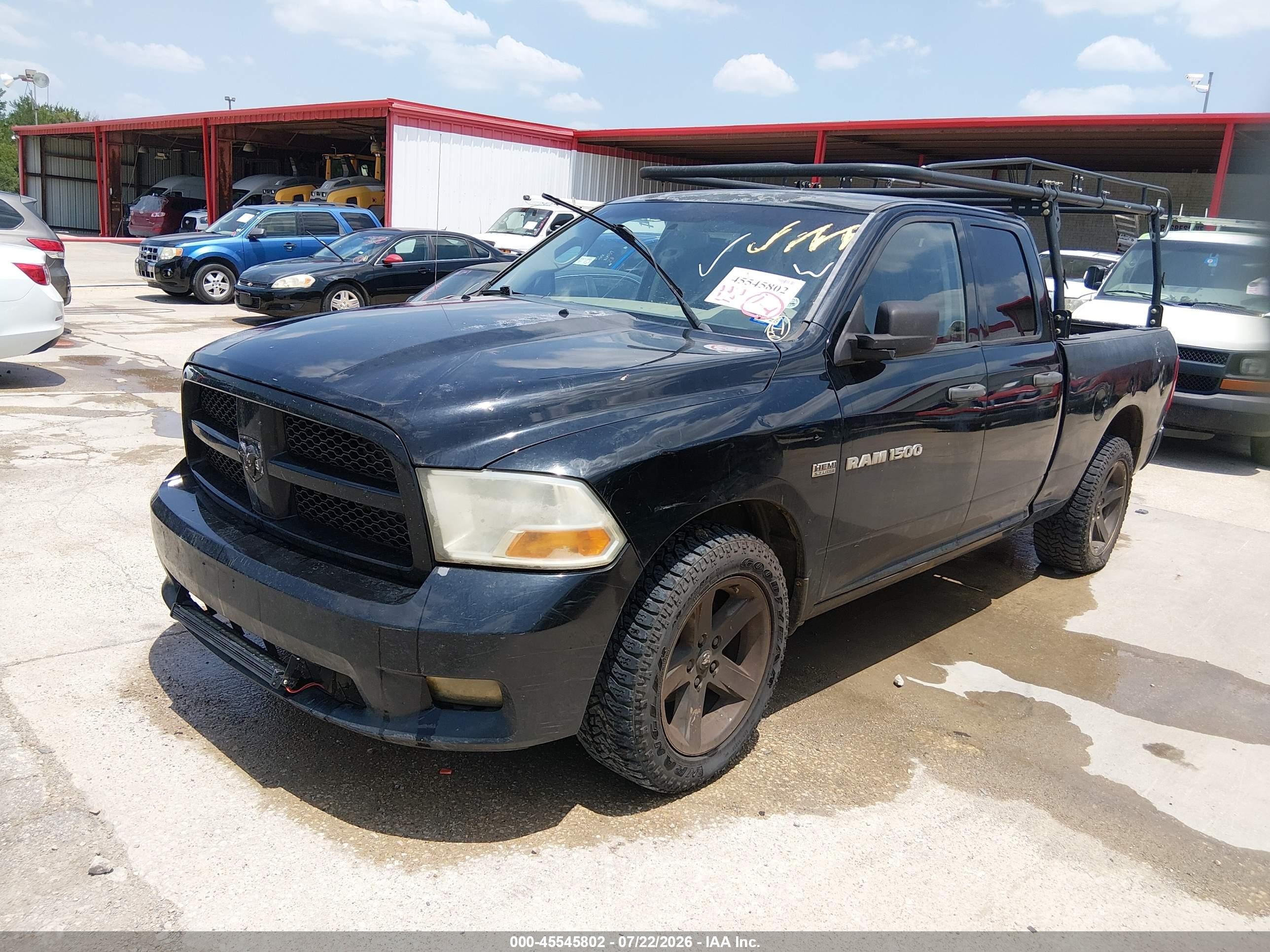 2012 Ram 1500 St Black vin: 1C6RD6FT7CS249086