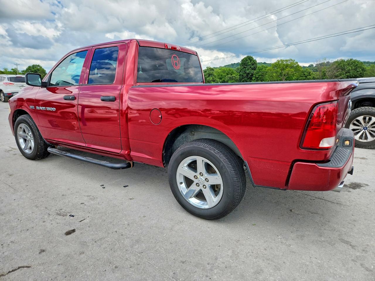 2012 Dodge Ram 1500 St Темно-бордовый vin: 1C6RD6FT8CS221913
