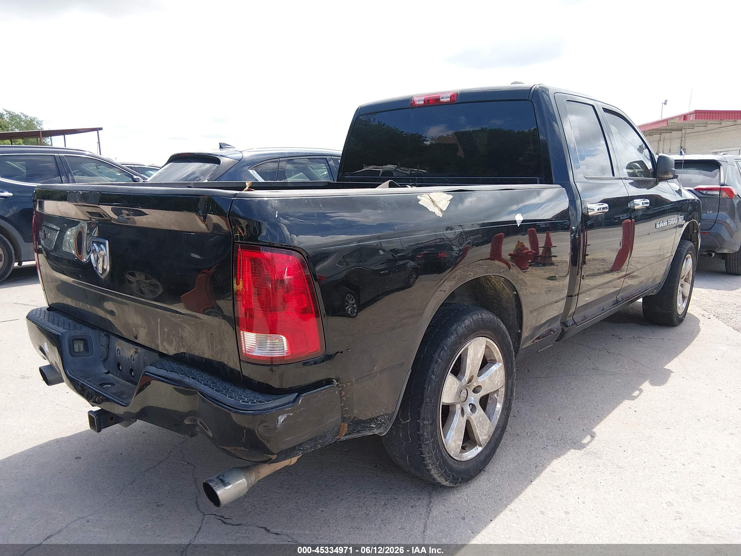 2012 Ram 1500 St Black vin: 1C6RD6FT8CS236167