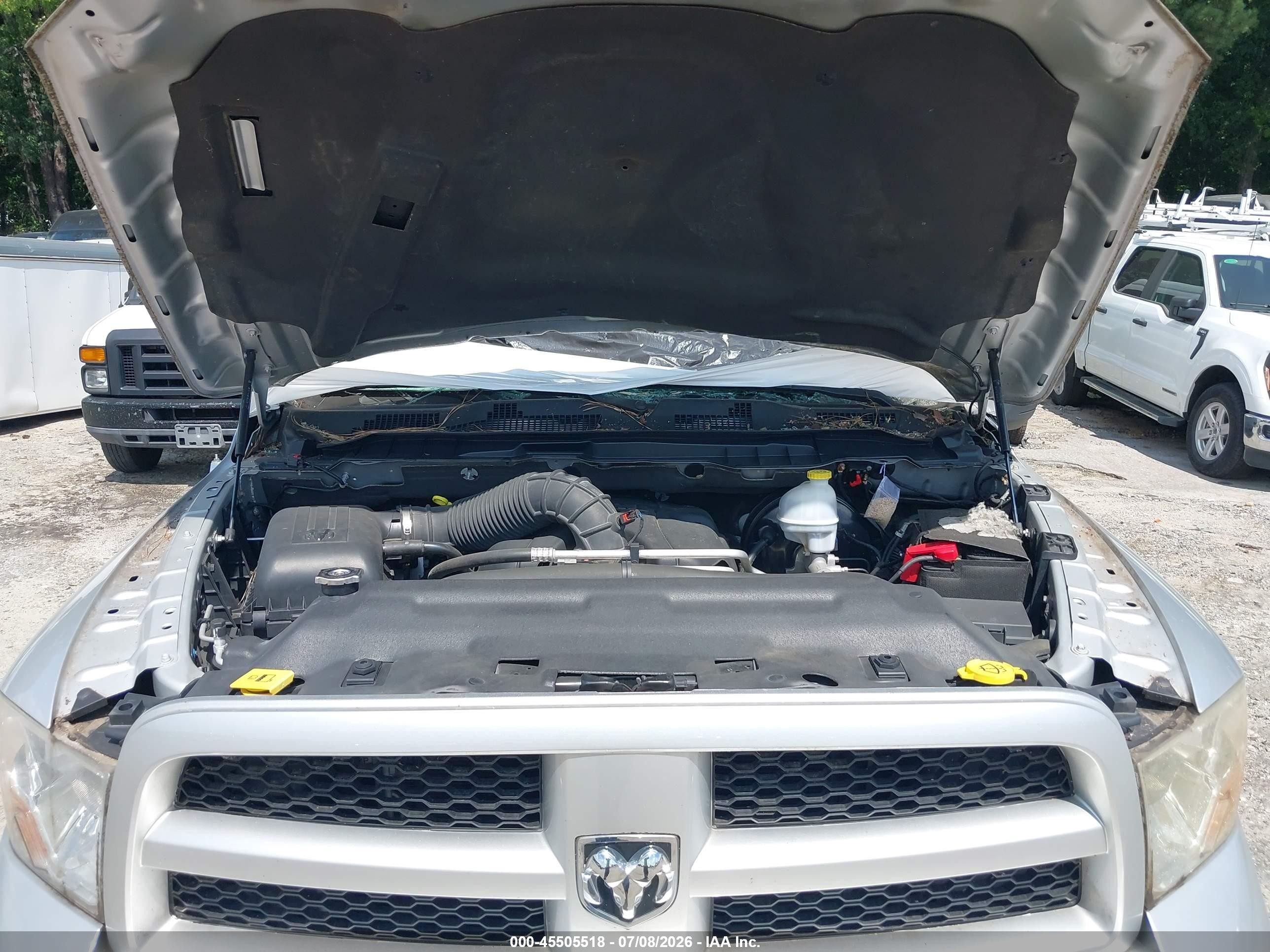 2012 Ram 1500 Express Серый vin: 1C6RD6FT9CS242530